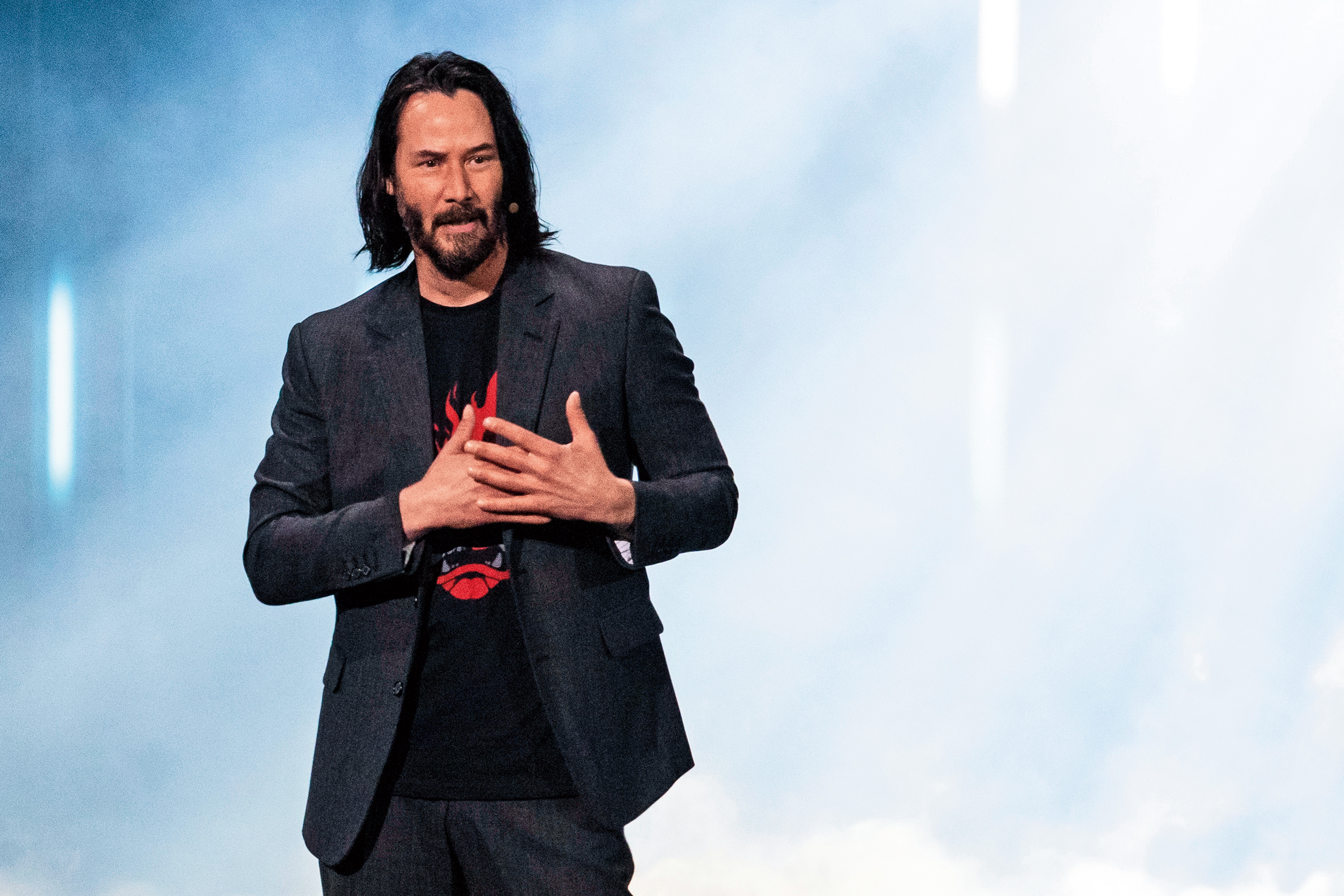 基努李維不太在乎自己的形象，久而久之變成一種頗具特色的頹廢。（東方IC）