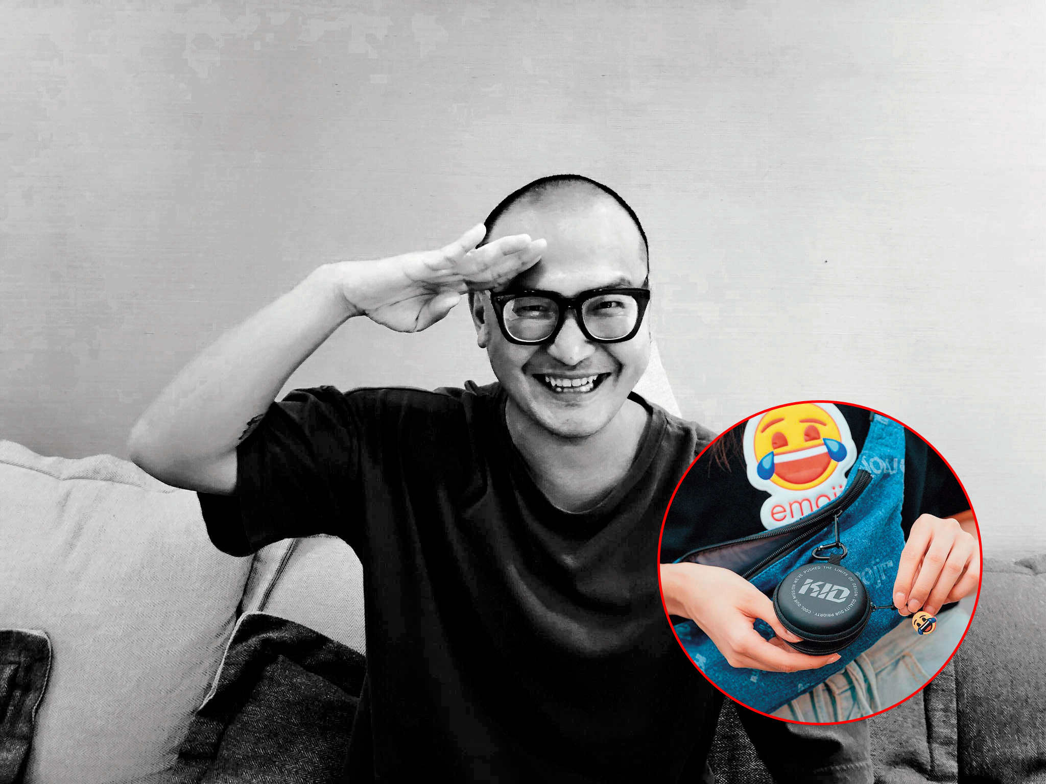 KID自創品牌的耳機殼零錢包，就算現在仍在服役中，仍在網路上熱賣。（翻攝KID臉書）