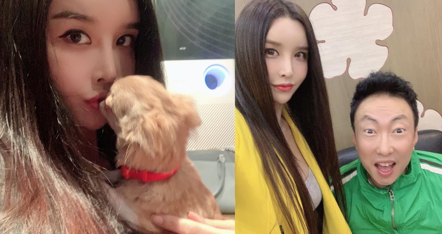 韓國變性女星河莉秀上好友朴明洙廣播節目敘舊，承認以前一天賺一億韓元。（翻攝自河莉秀IG）