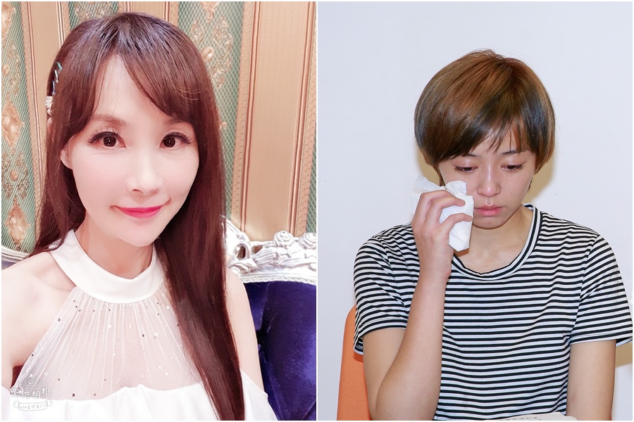 許聖梅（左圖）認為王瞳（右圖）在媽媽和阿姨面前，塑造自己是被迫害者的形象。（左圖翻攝自許聖梅臉書、右圖資料照）