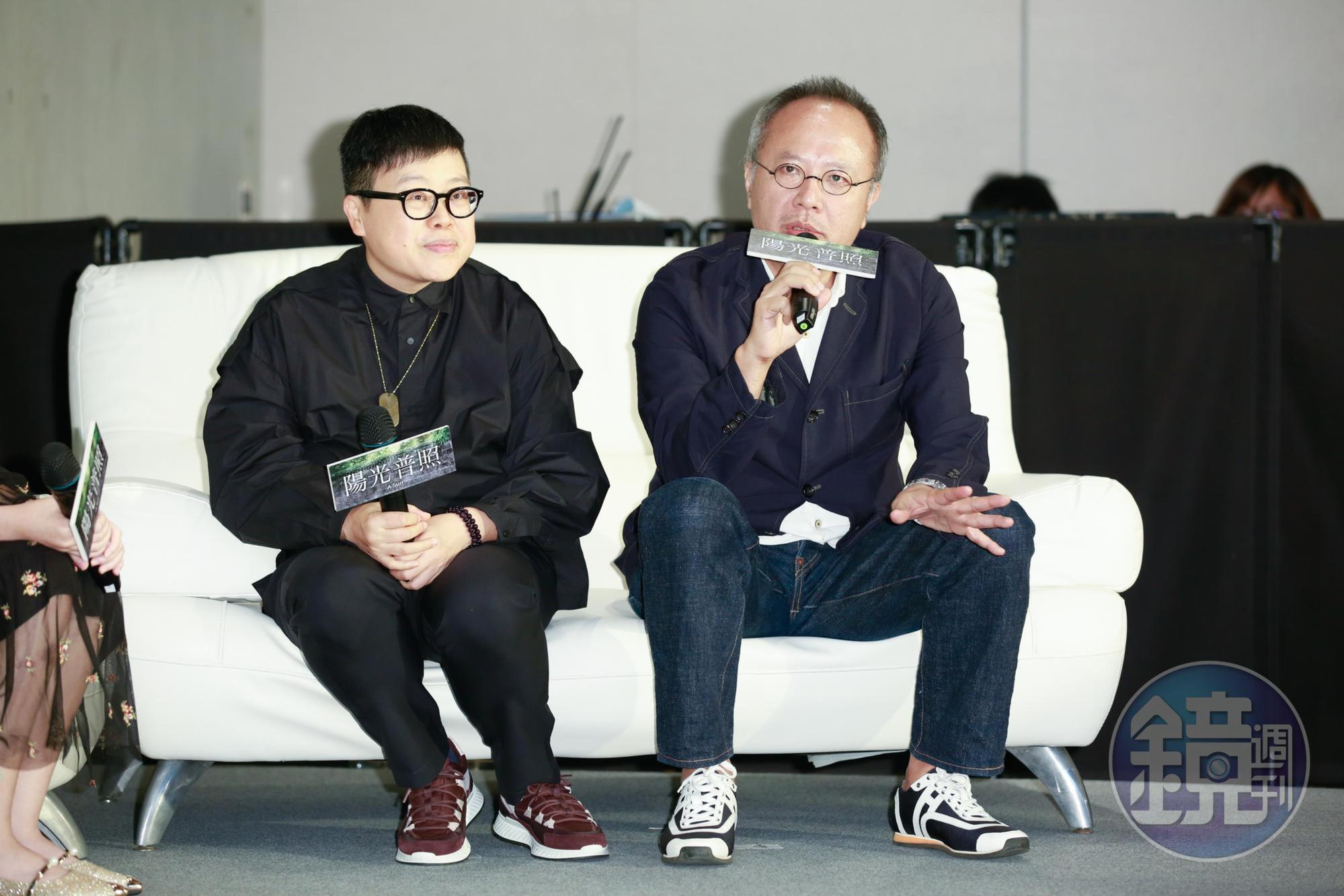 《陽光普照》是導演鍾孟宏(右)和監製葉如芬合作的第四部電影,該片劇本也由《鏡文學》協助完成。