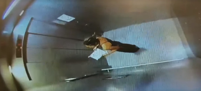 校方公布拍到陳彥霖的監視器畫面，被外界質疑影片遭剪輯。（翻攝facebook）