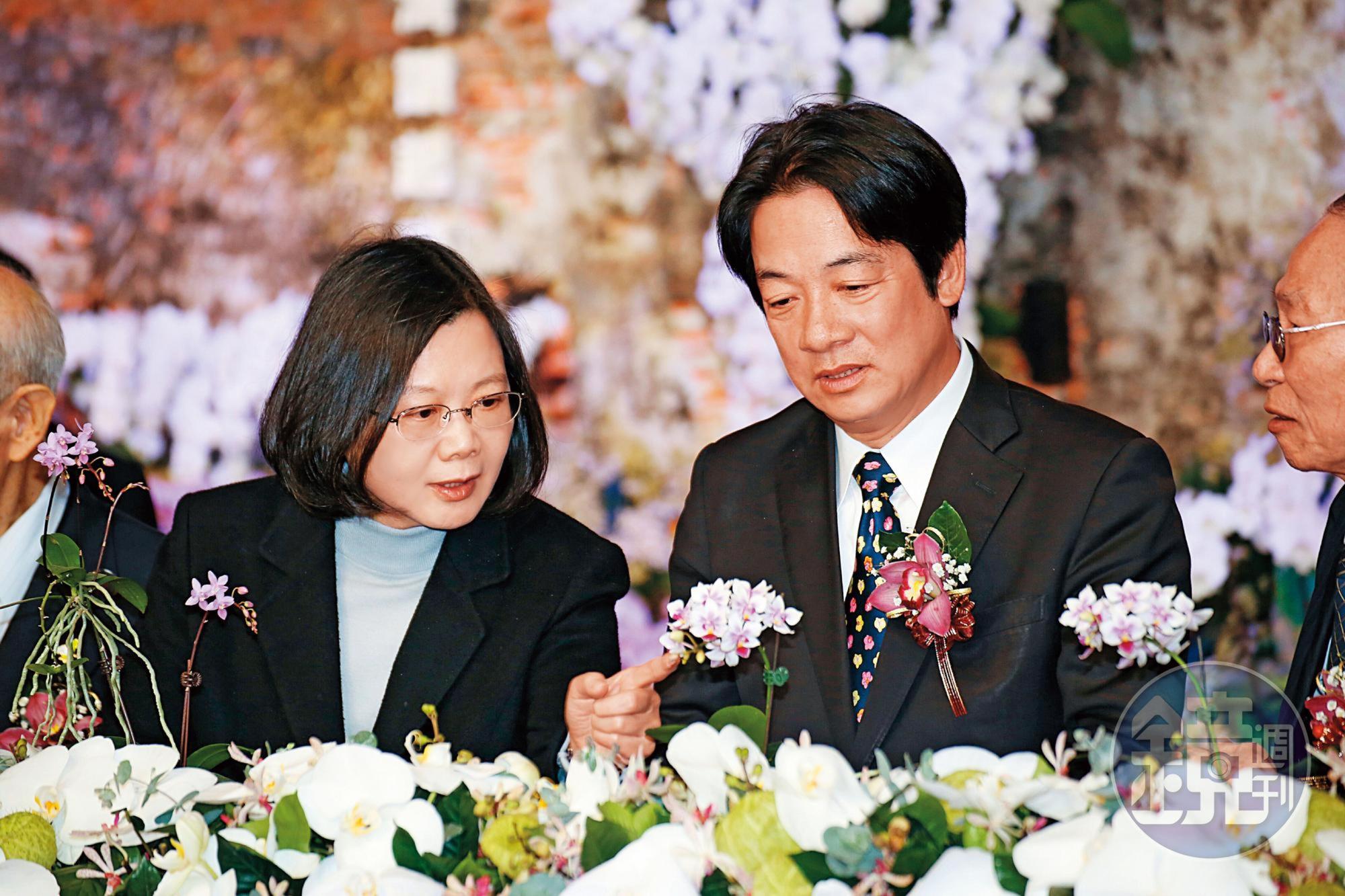 總統蔡英文為大選布局最強組合,她與前行政院長賴清德的「蔡賴配」已呼之欲出。