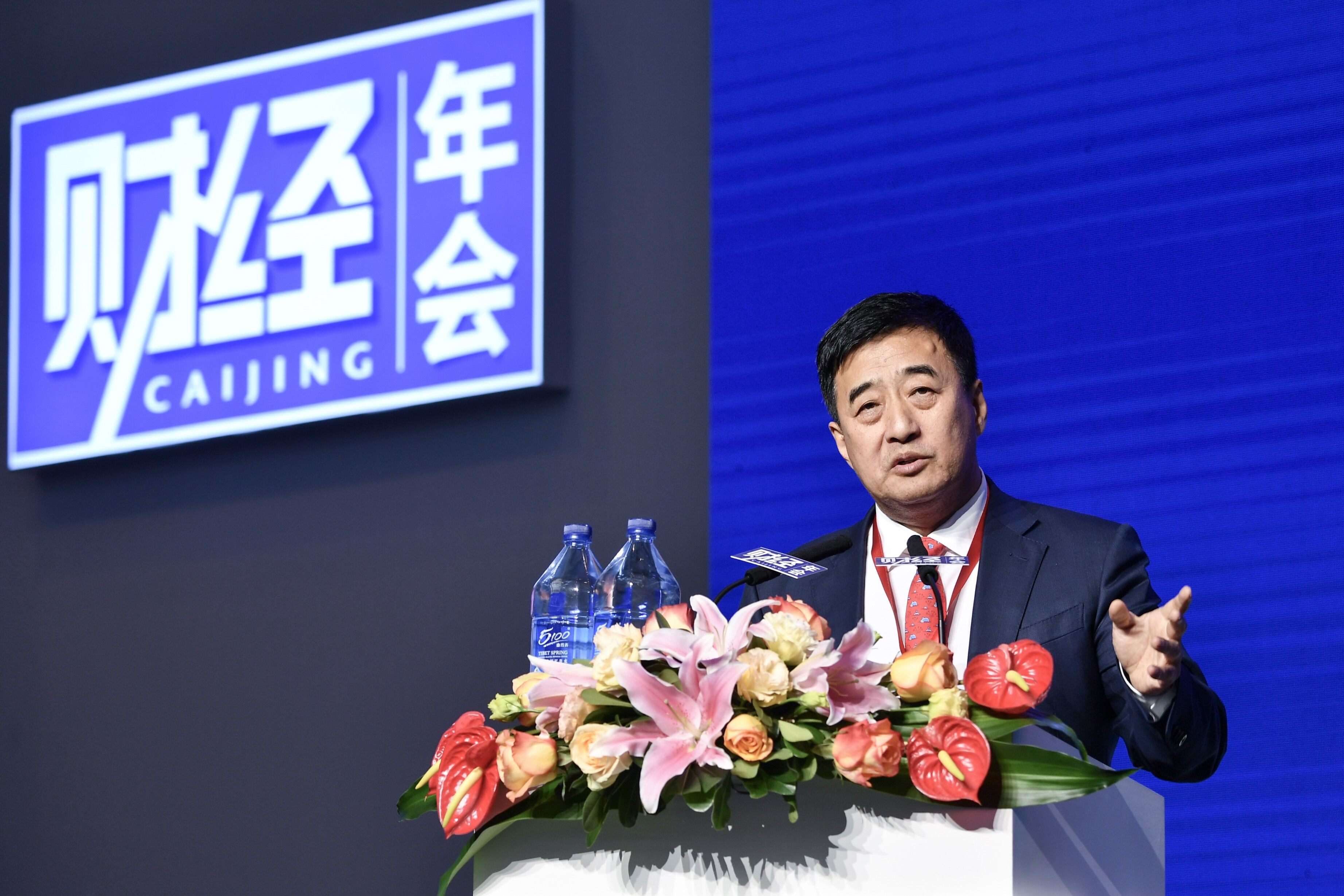 2018年11月13日，曾任德意志銀行亞太區總裁的張紅力出席北京《財經》年會。（東方IC）