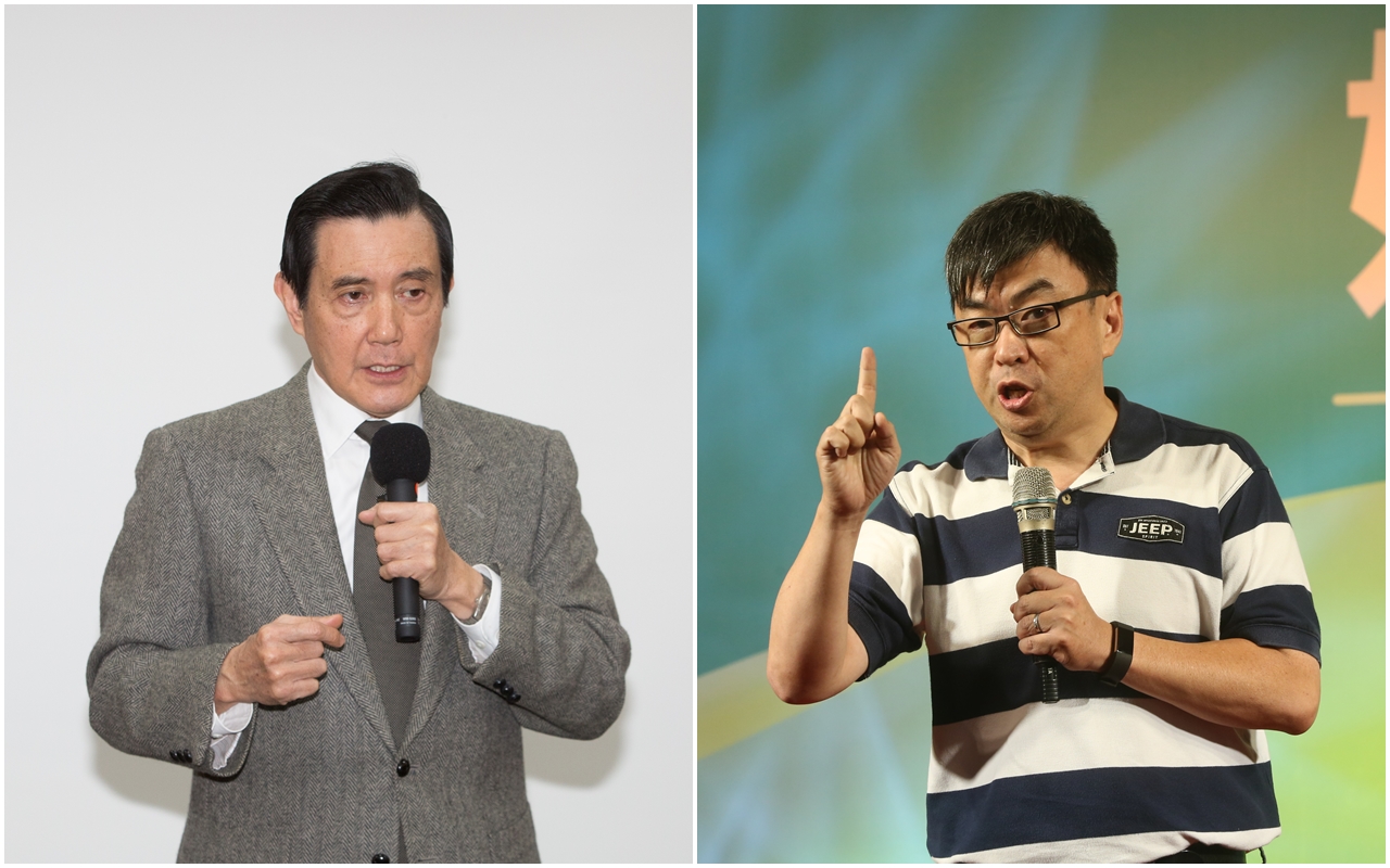 針對影射亞翔合併案收獻金,最高法院維持二審判決,段宜康(右)須賠馬英九(左)60萬元,並於個人臉書刊登道歉聲明。(本刊資料合成照)