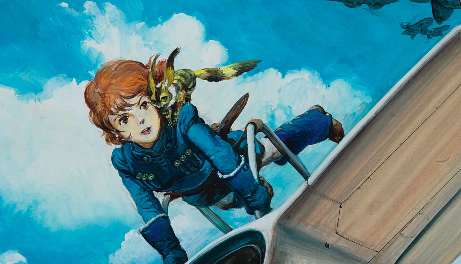 多部日本動漫收藏在蘇富比香港秋拍賣出高價，圖為《風之谷》手繪稿，以超過400萬台幣的價格售出。（翻攝自sothebys.com）