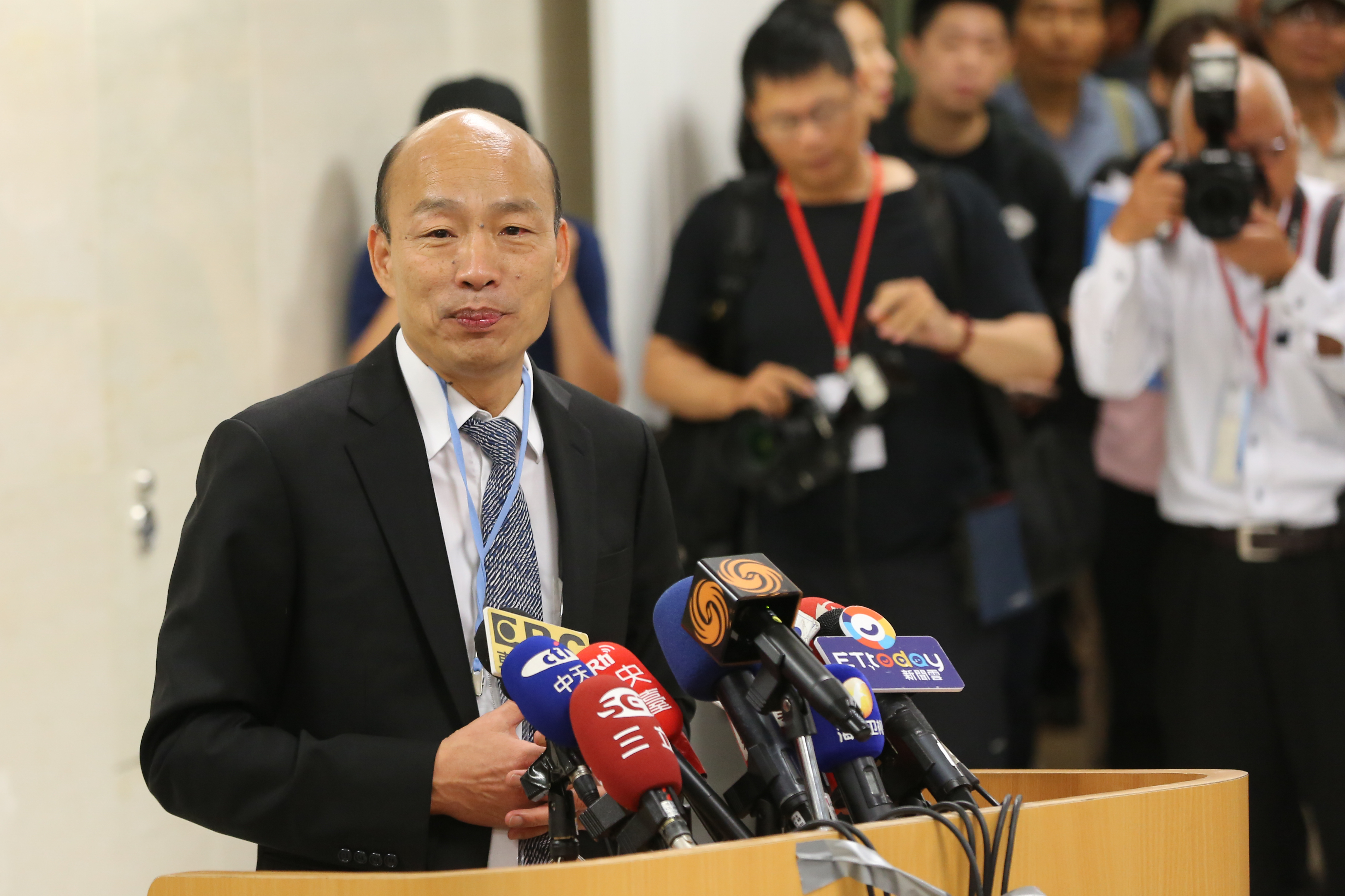 韓國瑜請假全力投入拚大選，對於外界關注的訪美時程，將規劃由內人李佳芬赴美拜訪僑界。（本刊資料照）