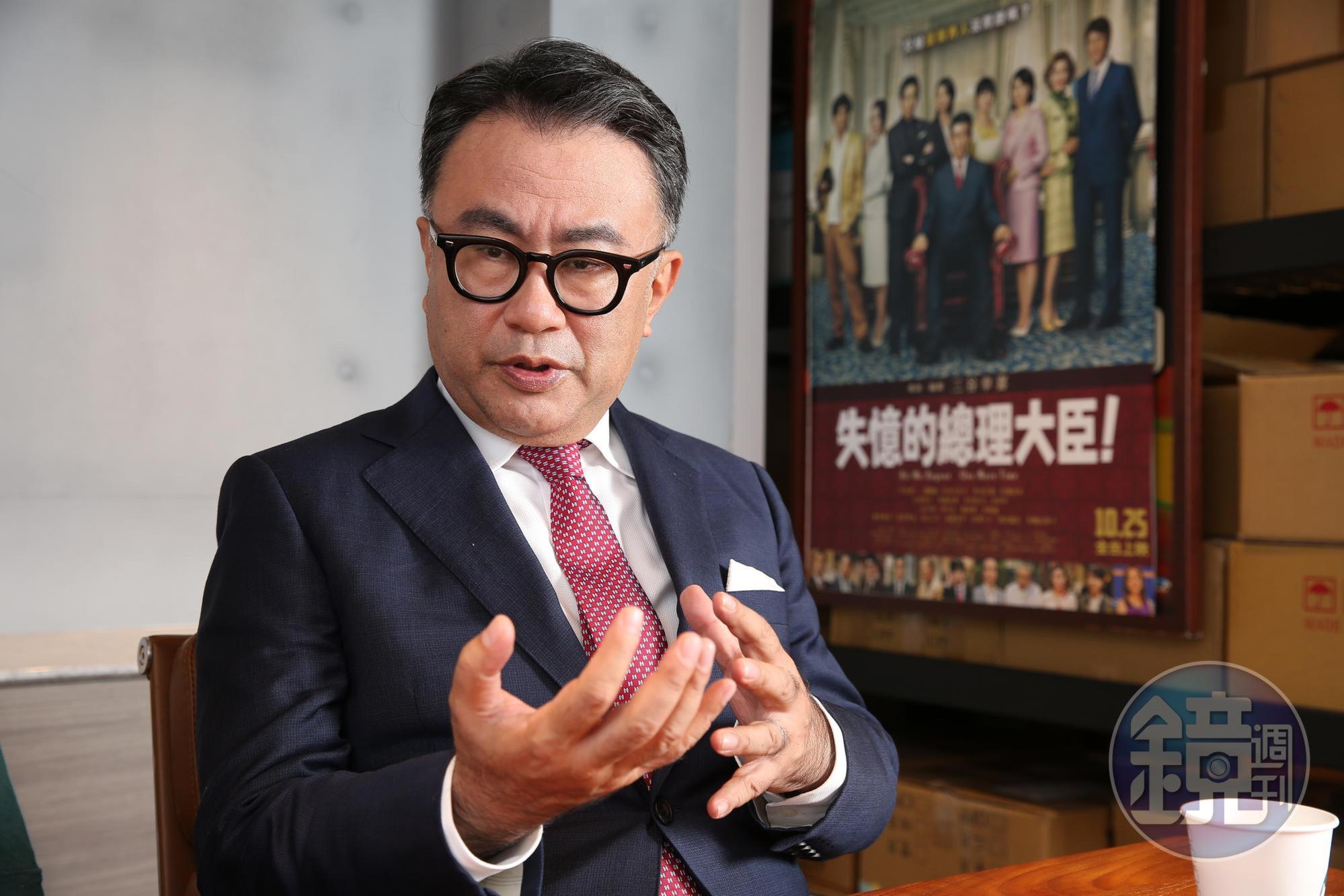 三谷幸喜導演為《失憶的總理大臣》來台與媒體小敘。