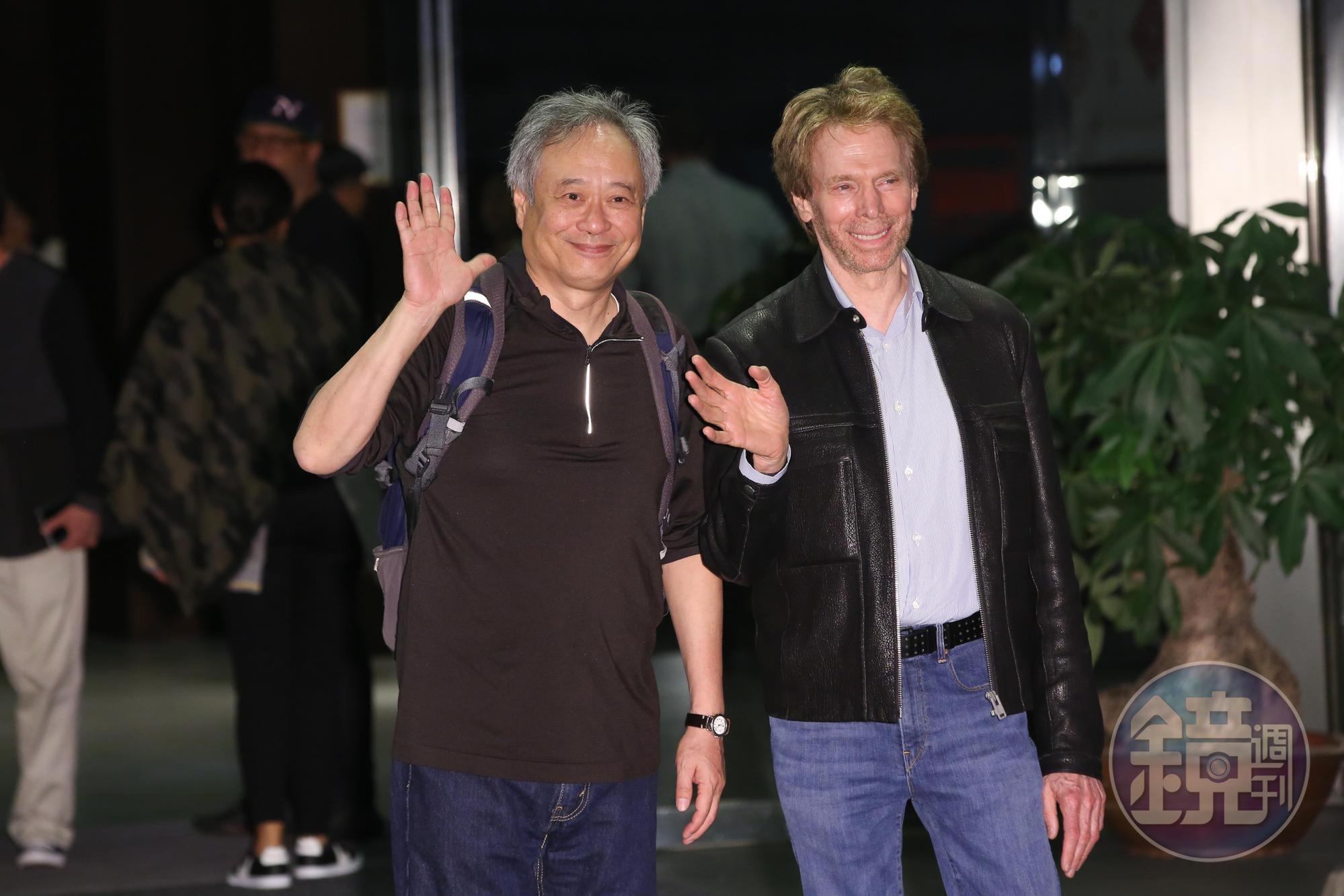 導演李安(左)與製片傑瑞布洛克海默。