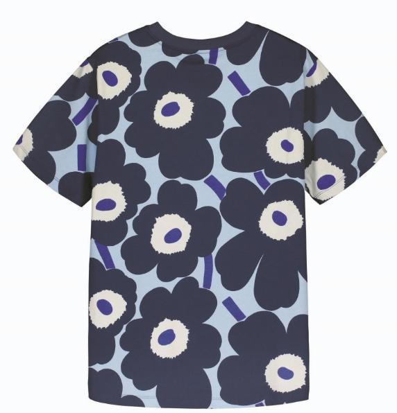 Unikko藍色印花T-shirt,NT$4,590。(永三提供)