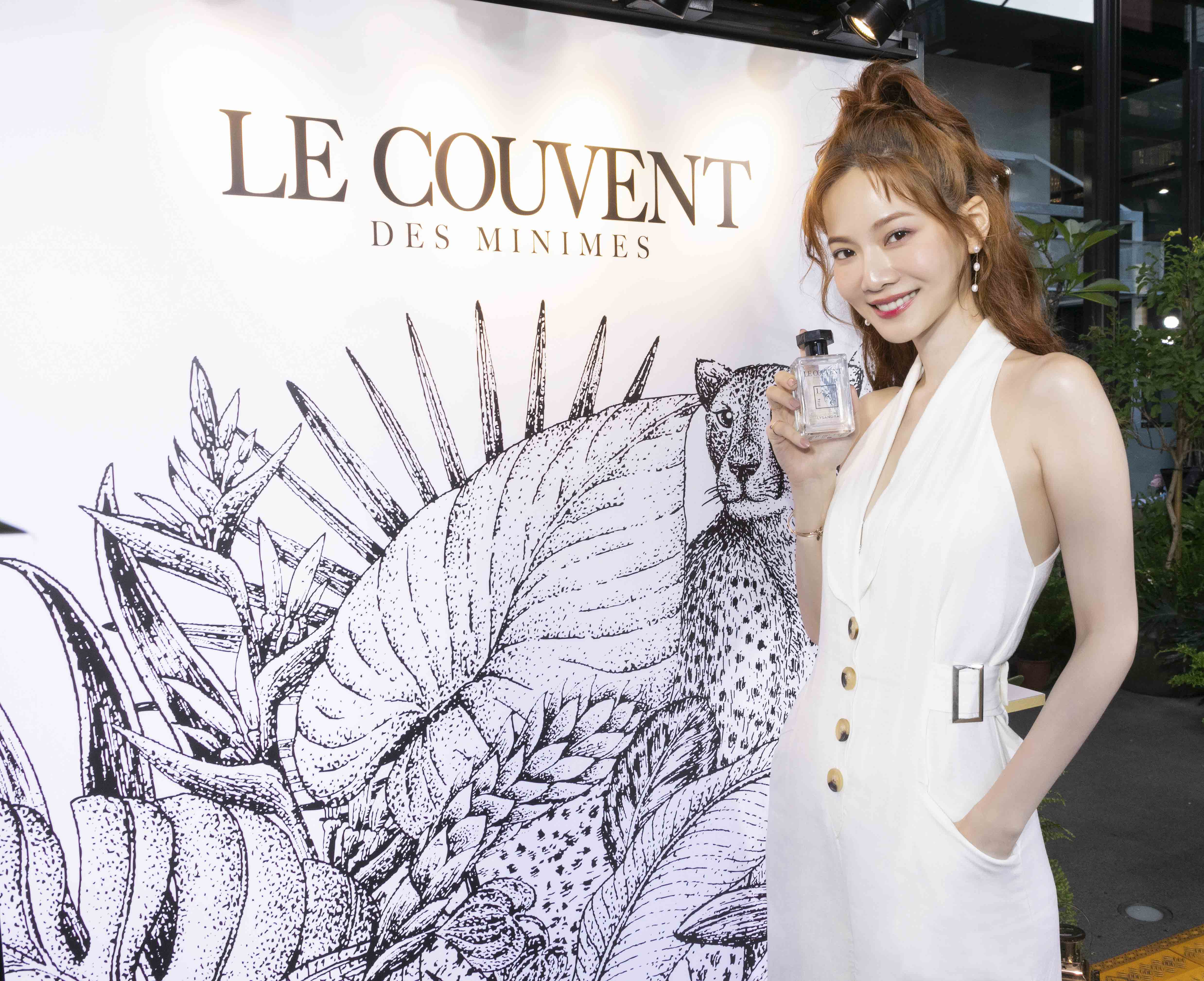 曾之喬出席香氛品牌洛蔻芳（Le Couvent des Minimes）新光三越A8的開幕活動。（Le Couvent des Minimes提供）