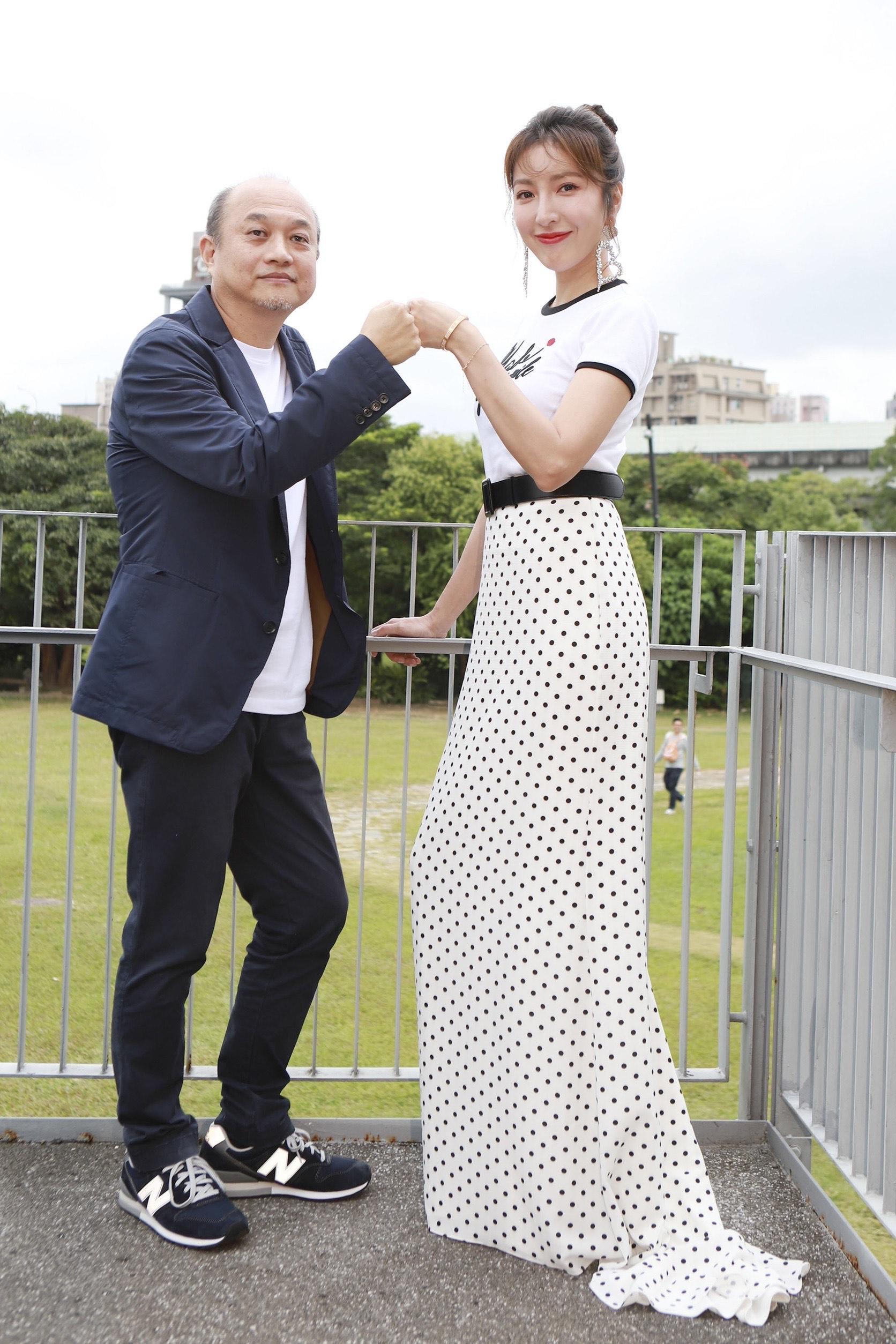 《鏡子森林》昨(19)日由總導演兼製作人鄭文堂,帶領女主角楊謹華於光點華山電影院舉行首場特映會。(民視提供)
