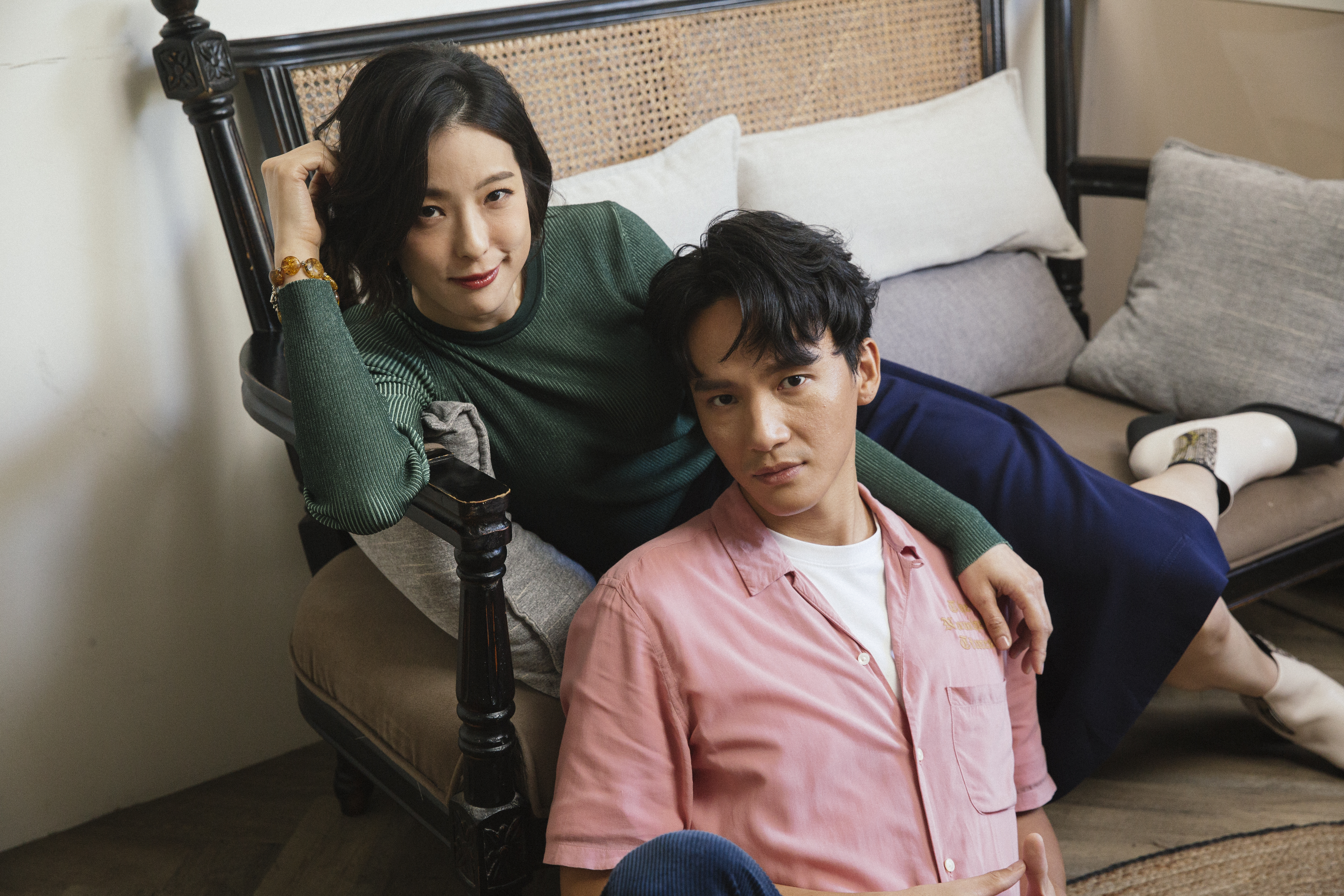 賴雅妍與曹晏豪在片中亦師亦友，關係時而緊繃時而密切，訪問時也很有默契。