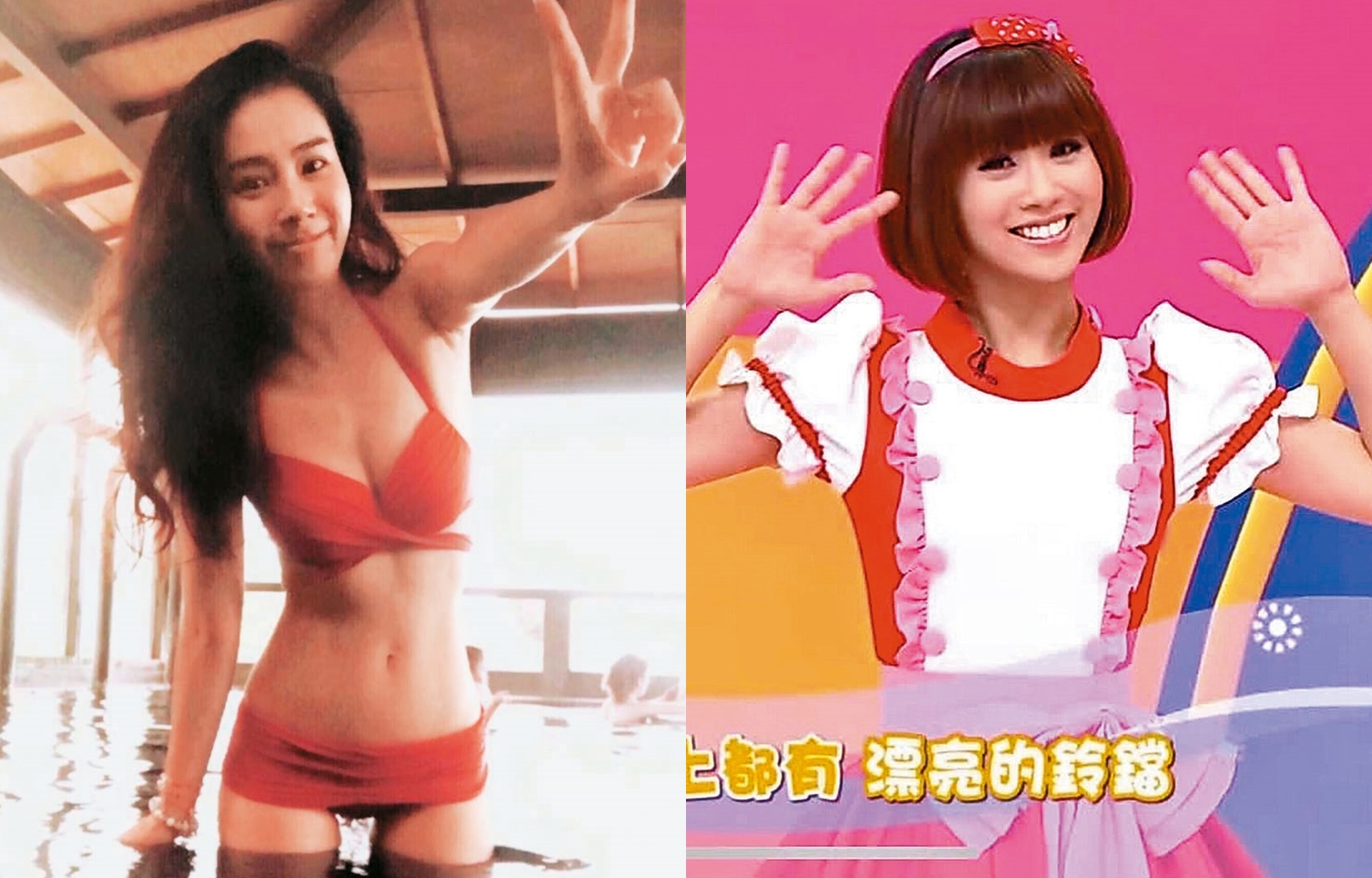 洪淇大四時通過徵選，成為第一代糖果姐姐，但年收入僅10萬元。（洪淇提供）