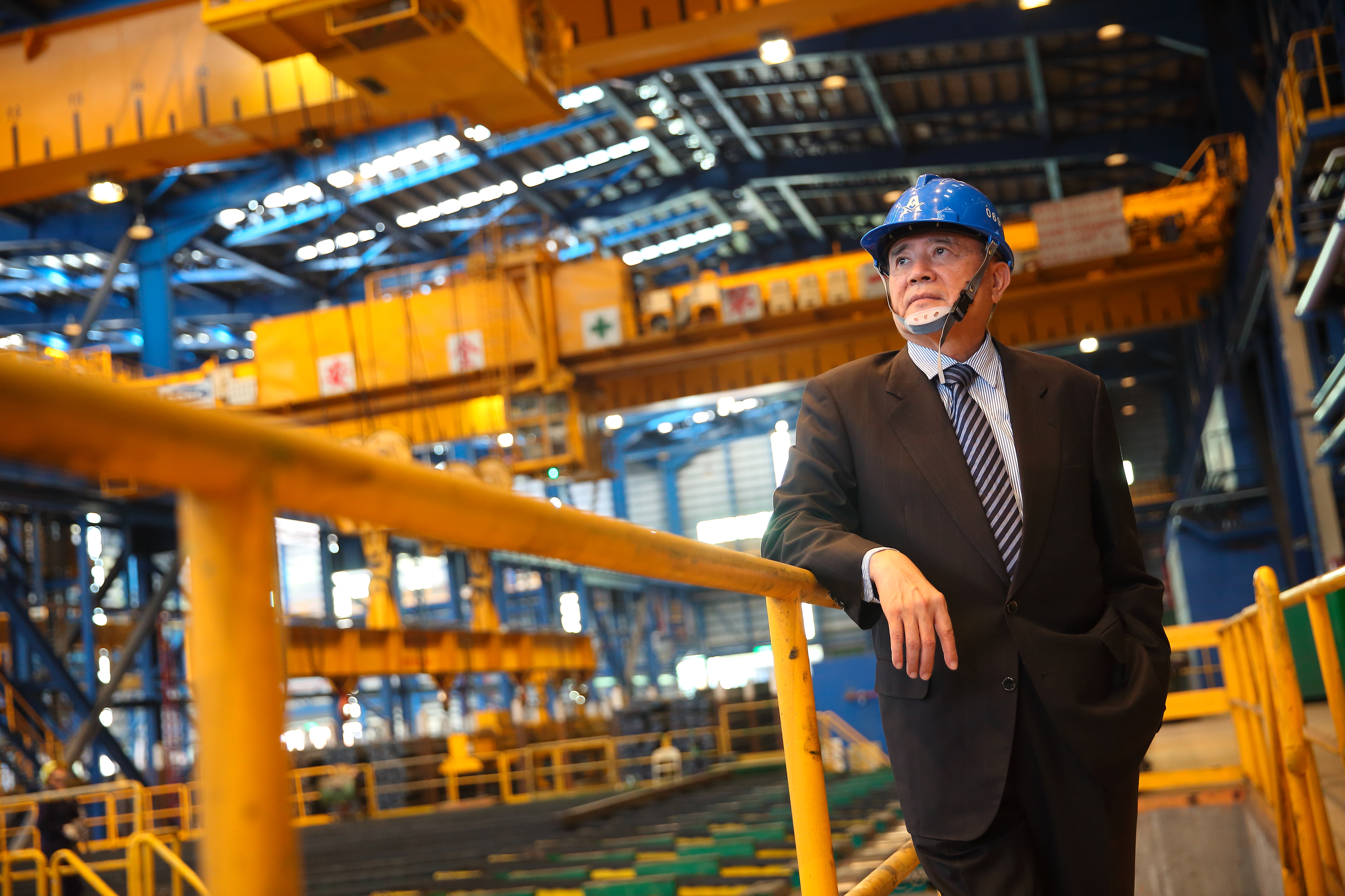 林明儒身兼台灣鋼聯董事長，他說台灣鋼聯是首家不露天處理集塵灰的公司。