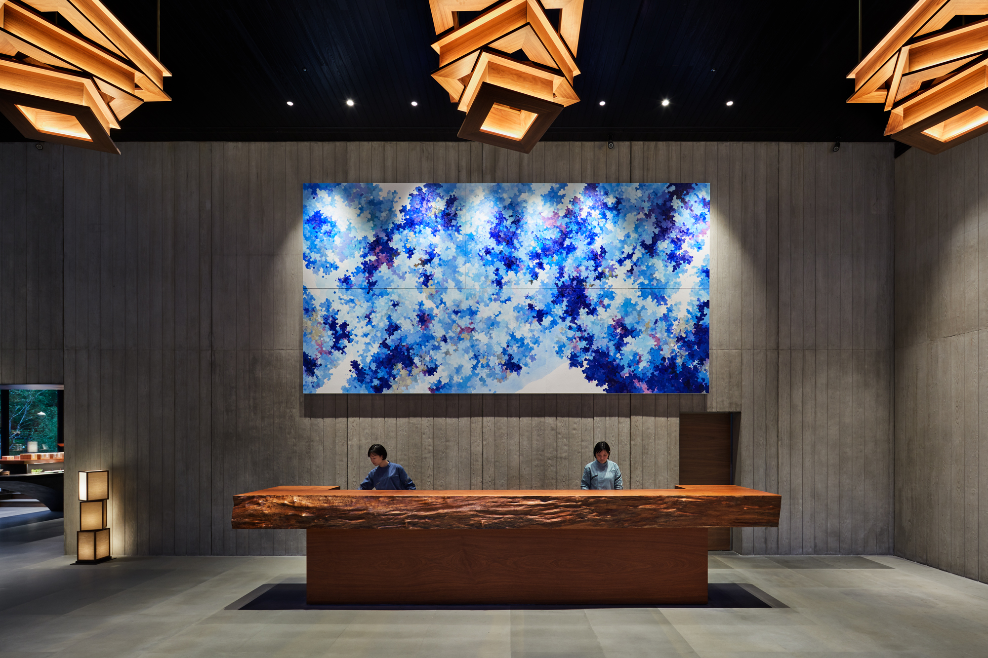 近期很紅的飯店「虹夕諾雅谷關」，背後投資者就來自豐興鋼鐵林家。（星野集團提供）