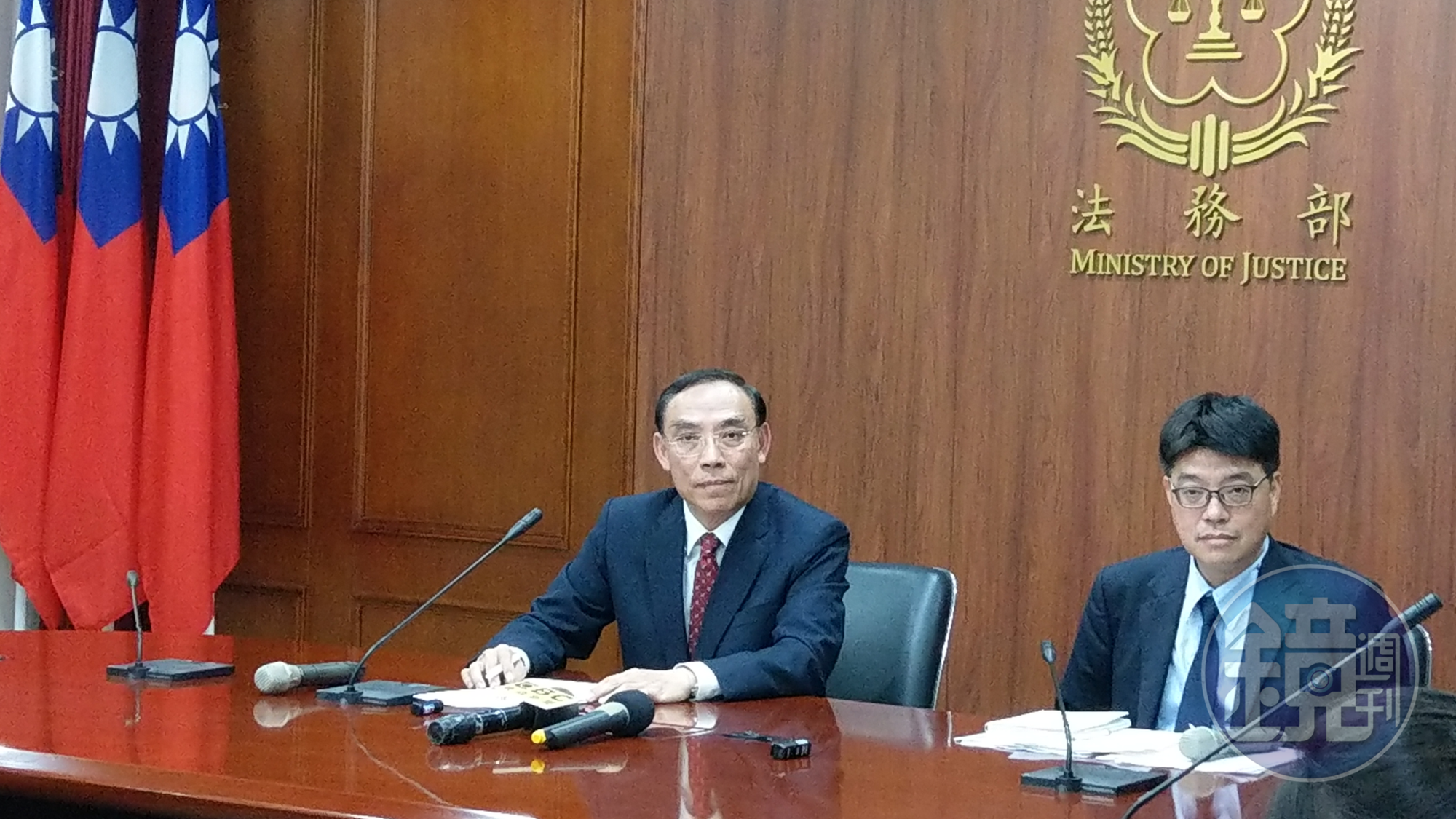 法務部長蔡清祥表示，我國不會有拒收陳同佳的問題，籲港府速與我國司法互助。