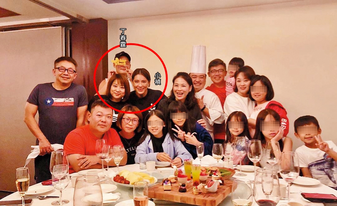 不同人貼照，卻出現同一盤菜，證實小禎後排和丁春霆同時出現在太魯閣晶英無誤。