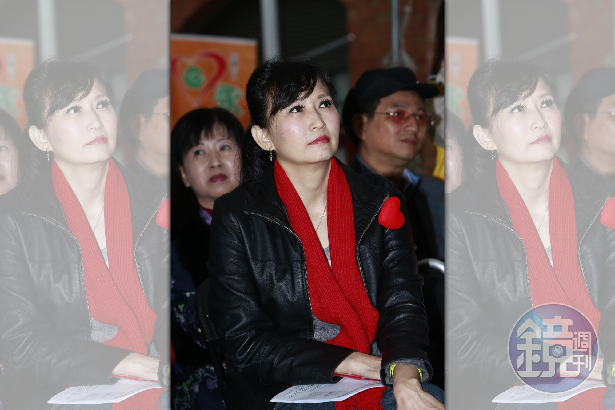 前立委周守訓是郭辦重要政治幕僚，妻子汪用和（圖）8月被鴻海董事長劉揚偉邀請加入鴻海，打算讓汪擔任發言人一職。
