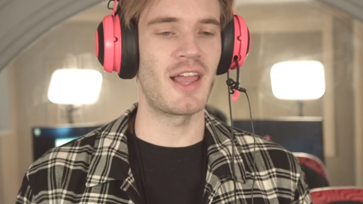 全球最夯網紅PewDiePie日前發布影片談到香港，他的個人資料和作品在中國遭到全面下架。（翻攝自YouTube）