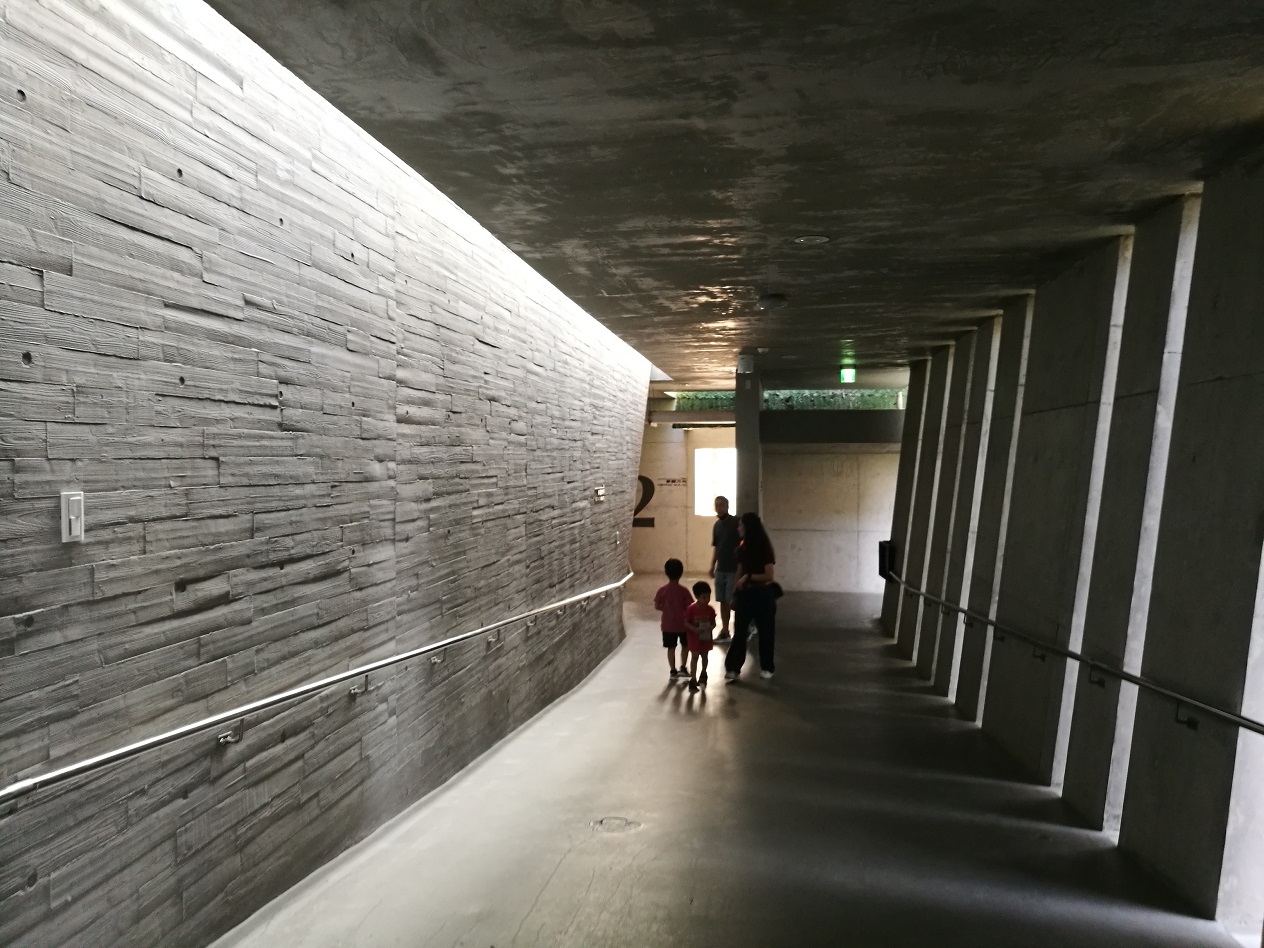 清水模打造的「台南左鎮化石園區」，處處展現不同光影變化。