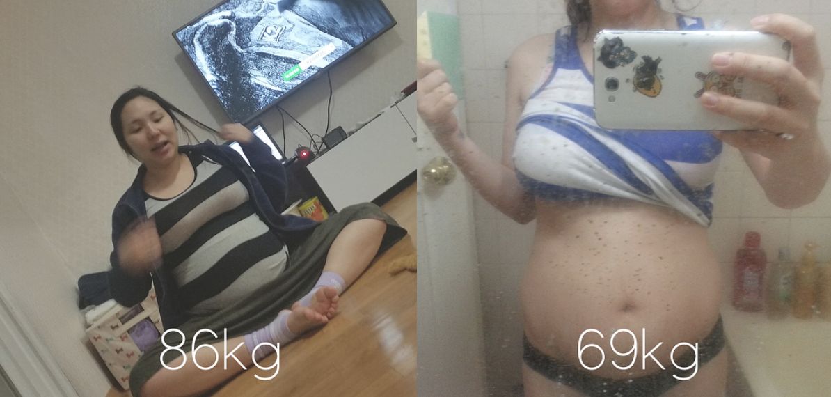 女人在產子後難免身材變形，但韓國女子Jiwon爆肥至86公斤後遭老公嫌棄不已。（翻攝IG）