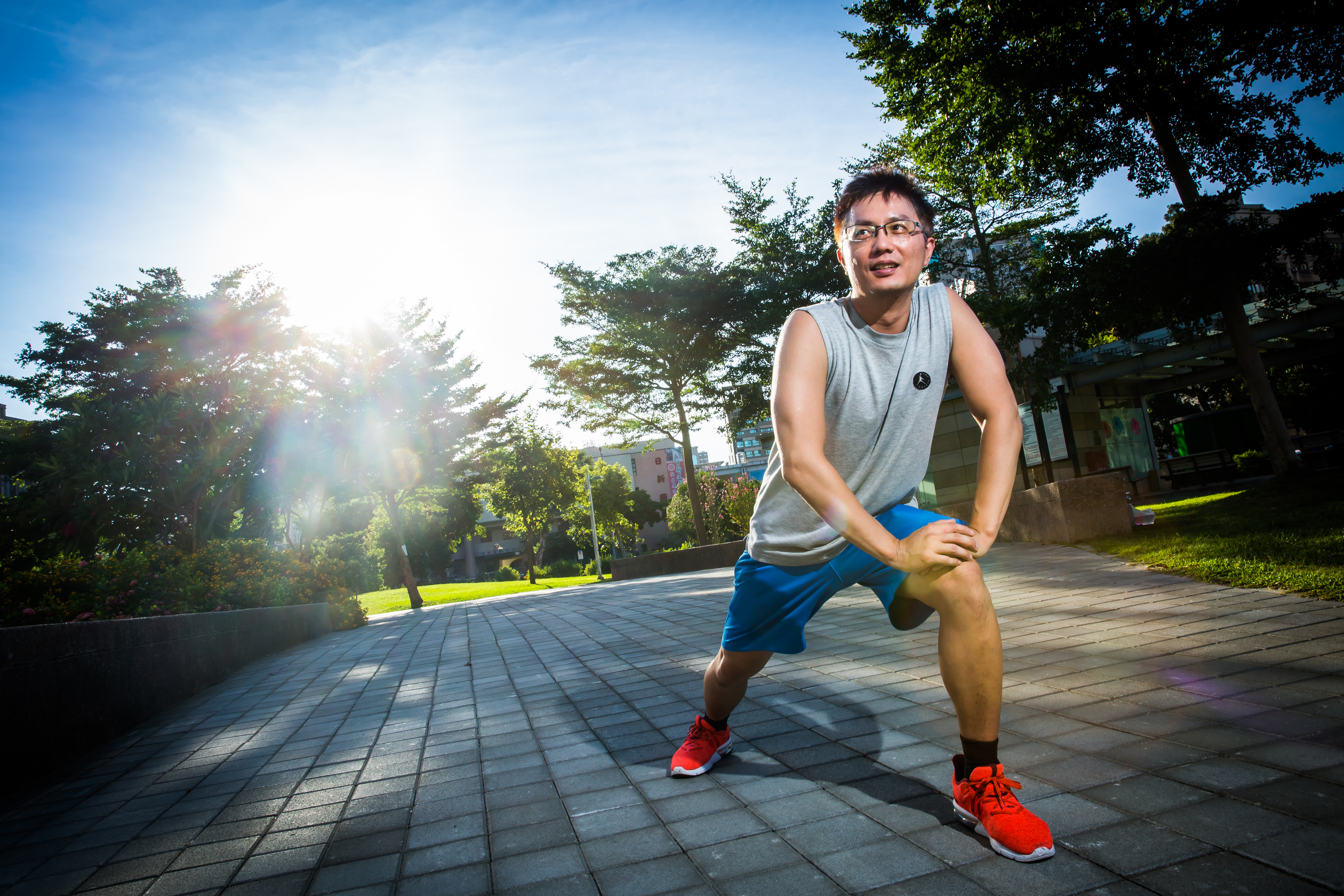 採訪時，上流哥不僅瀟灑的穿吊嘎短褲出現，講話更是直白勁爆。