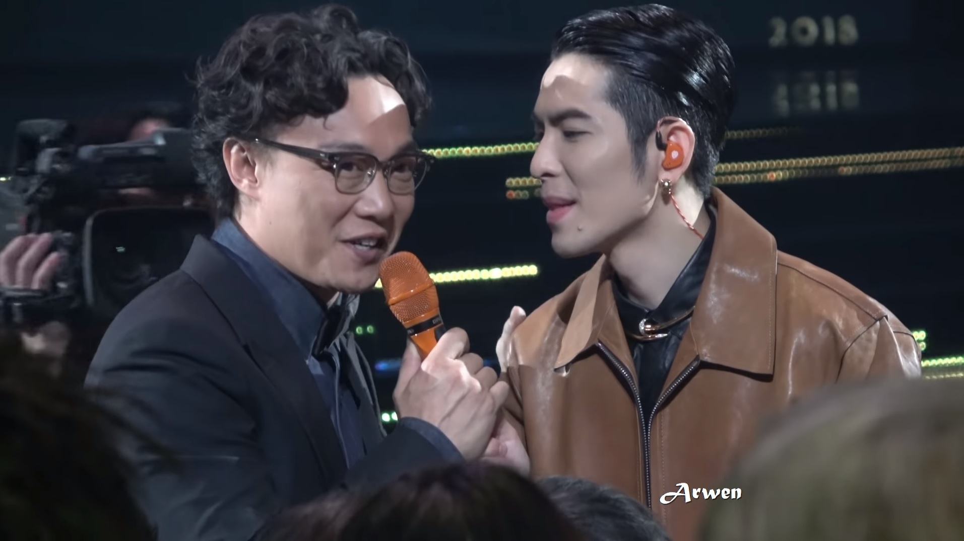 2018金曲歌王陳奕迅對老蕭開箱豪宅舉動感到萬分佩服。（翻攝自金曲獎youtube）