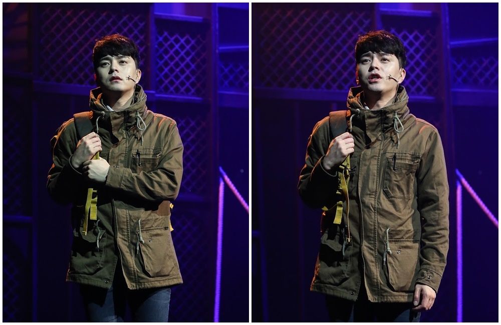 趙誠彧在音樂劇《尋找金鐘旭》一人分飾兩角，演技獲導演黃斗穗肯定。
