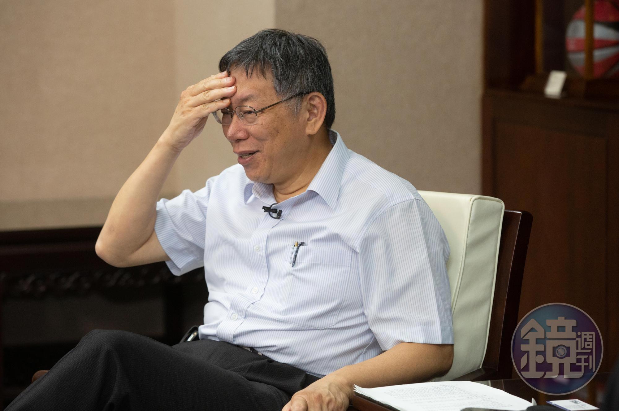 台北市長柯文哲不斷失言，一句「喇嘛流行自焚造成中共困擾」引起許多人反彈。（資料照）