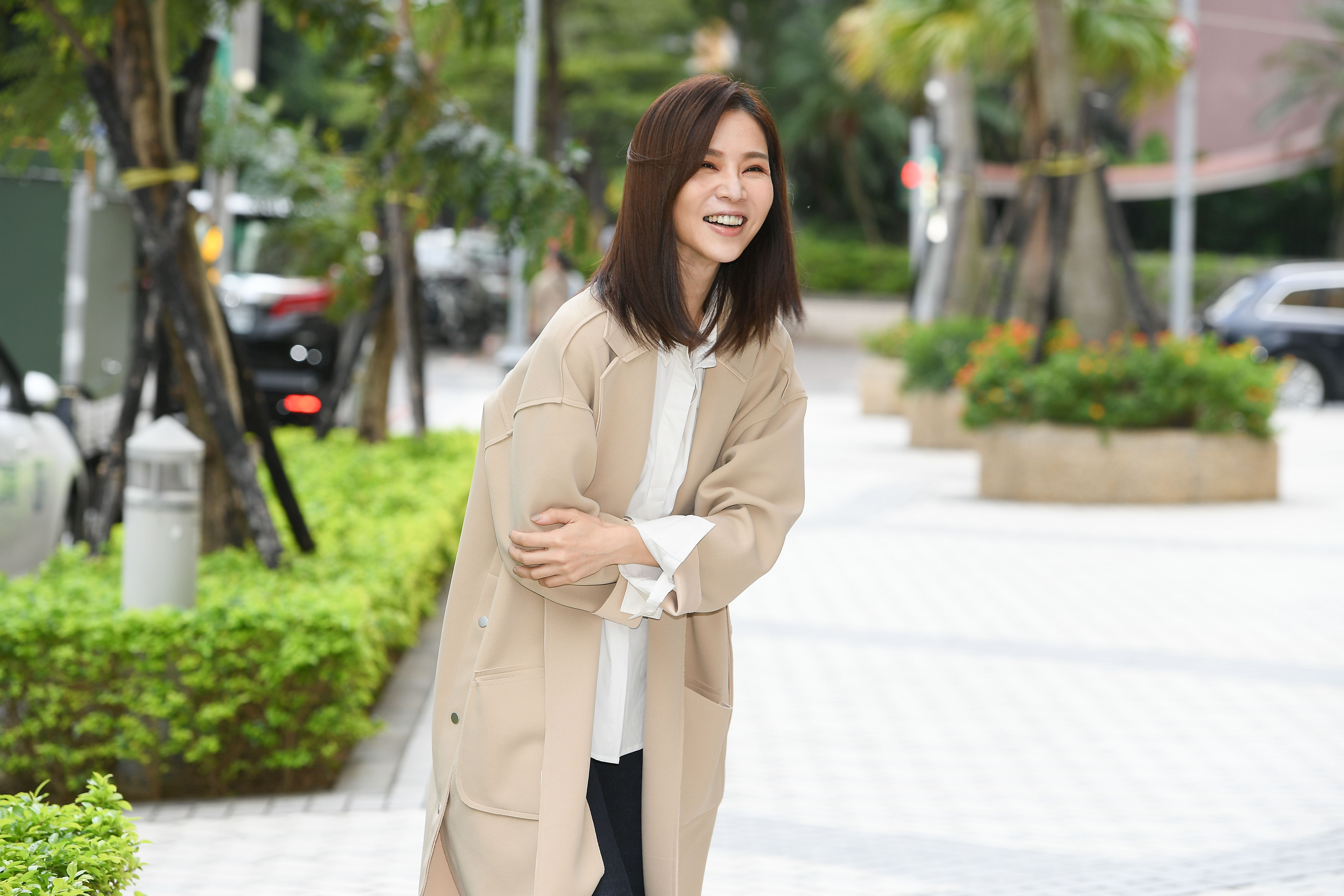 謝盈萱自認是個「俗女」，對於人生也感到焦慮。（三立提供）