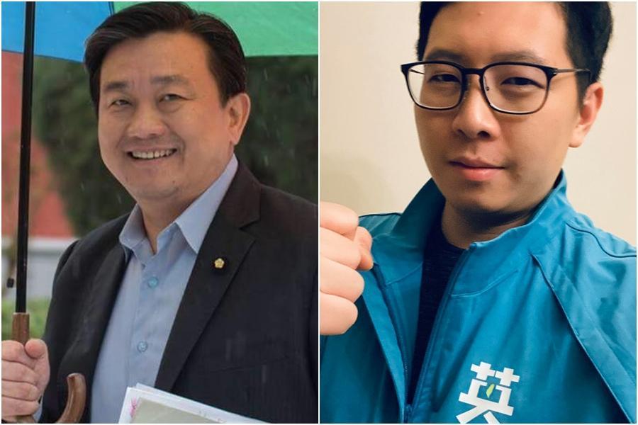 民進黨立委王定宇（左圖）和桃園市議員王浩宇（右圖）常被網友搞混。（翻攝自王定宇、王浩宇臉書）