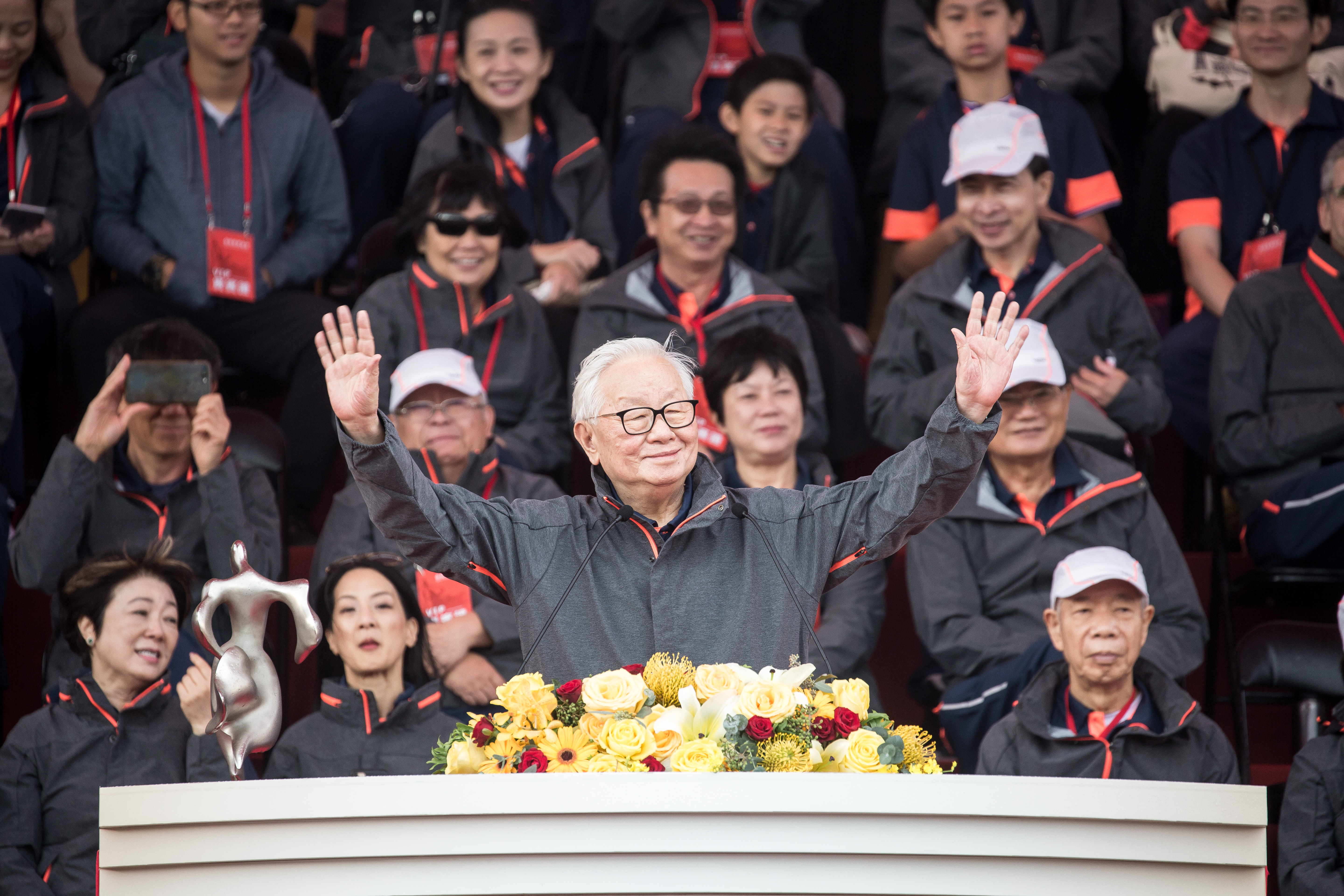 已退休滿一年的台積電創辦人張忠謀，確定將出席今年的運動會。（資料照片）