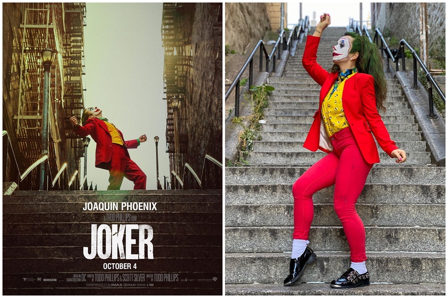 位於美國紐約布朗克斯區的一處階梯，因電影《小丑》一夕爆紅。（翻攝自jokermovie IG與kiariladyboss IG）