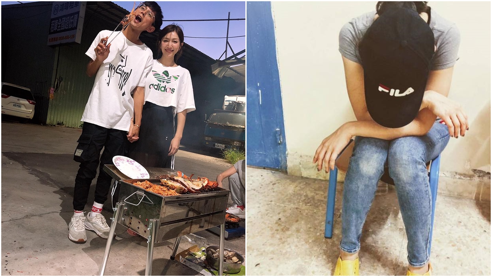 廣告小妹認為翔忻戀雙方都有錯，但不能都只怪謝忻一人。（合成圖，翻攝自Grace、謝忻臉書）