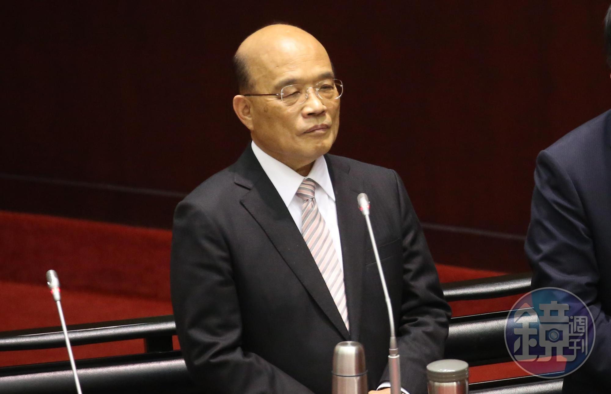 行政院長蘇貞昌今表示，殺害父母跟割孩童頭顱的，該執行死刑就要執行。（資料照片）