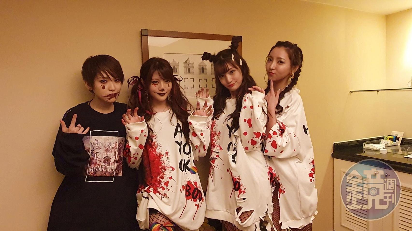 日本AV女優椎名空、相澤南、高橋聖子與前AV女優夏木安梨第一次參加台灣同志大遊行。