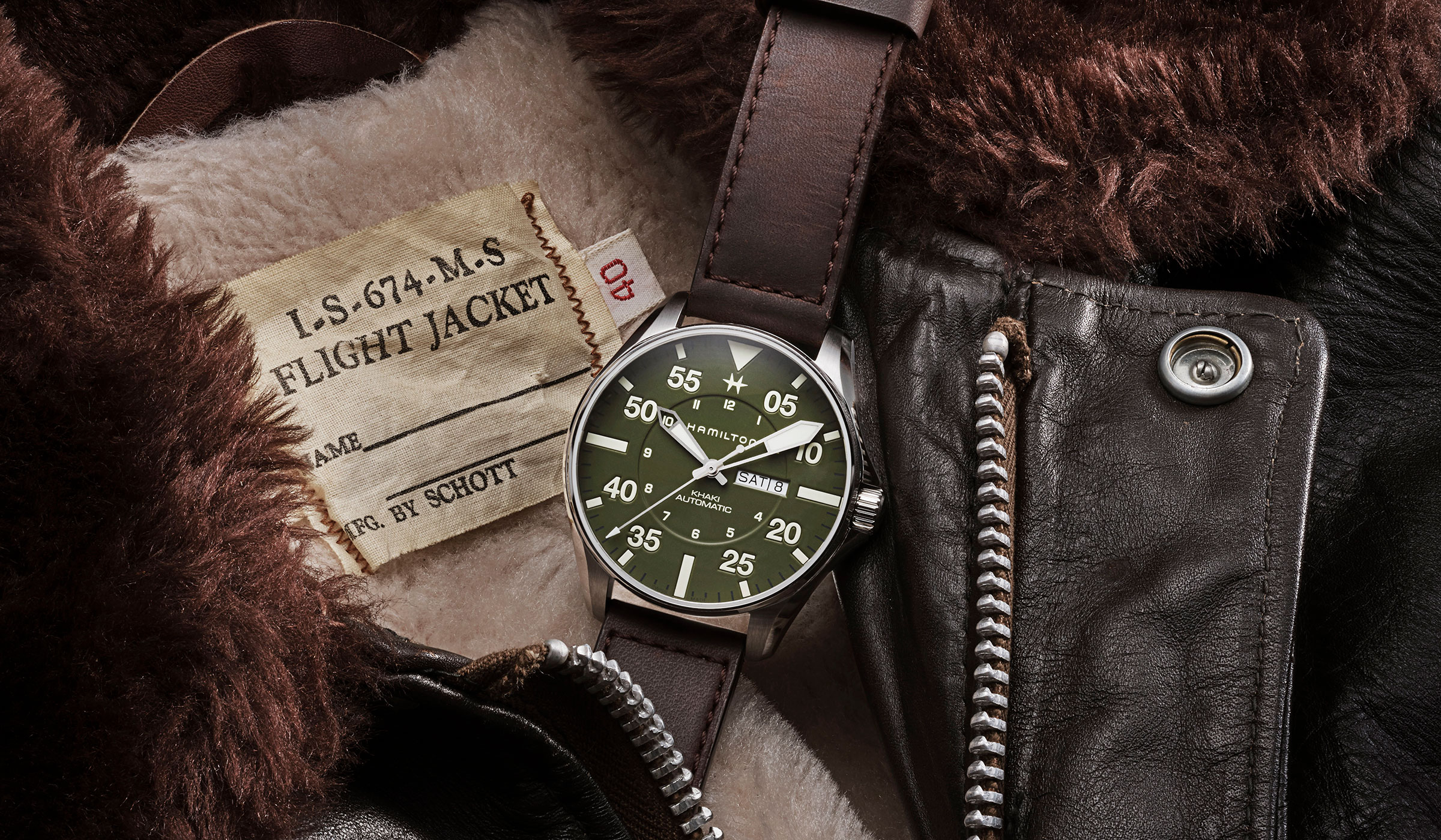【錶壇焦點】從電影跨界到皮衣！漢米爾頓全新Khaki Pilot Schott NYC聯名限量錶