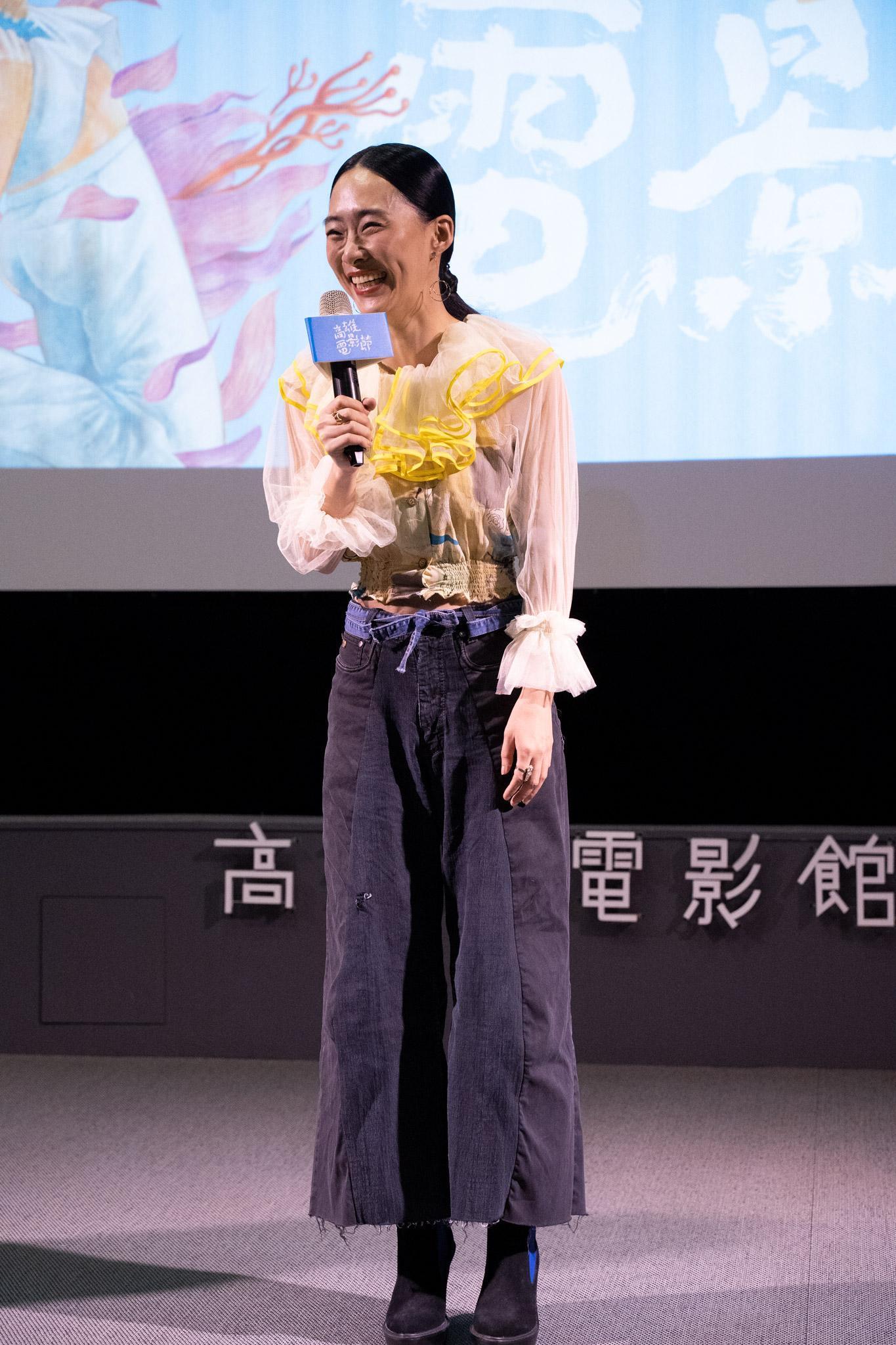吳可熙在影展上回顧自己拍攝的四部短片,測試自己到底是不是當演員的料。(高雄電影節提供)