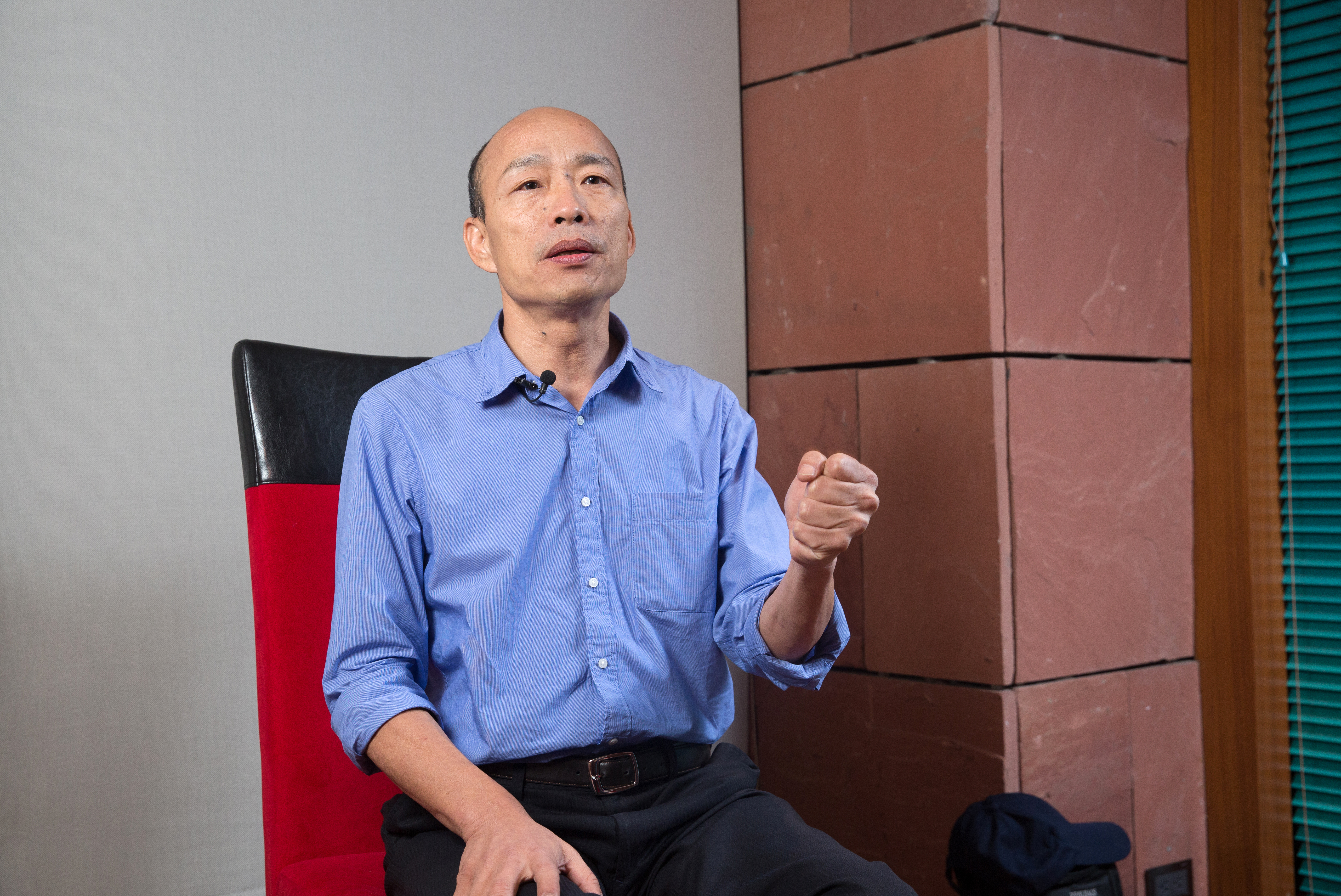 韓國瑜今原訂10時出席中小企業座談會，沒想到又遲到了。