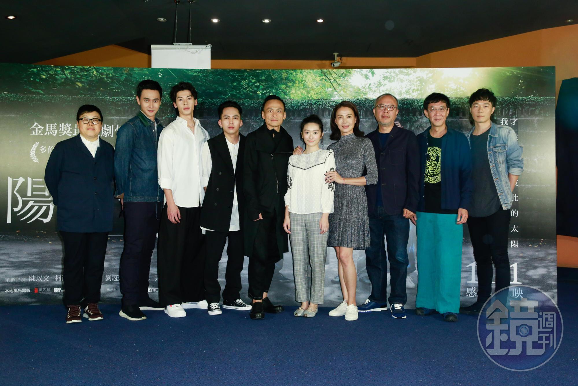 電影《陽光普照》昨晚在台北信義威秀舉行首映。