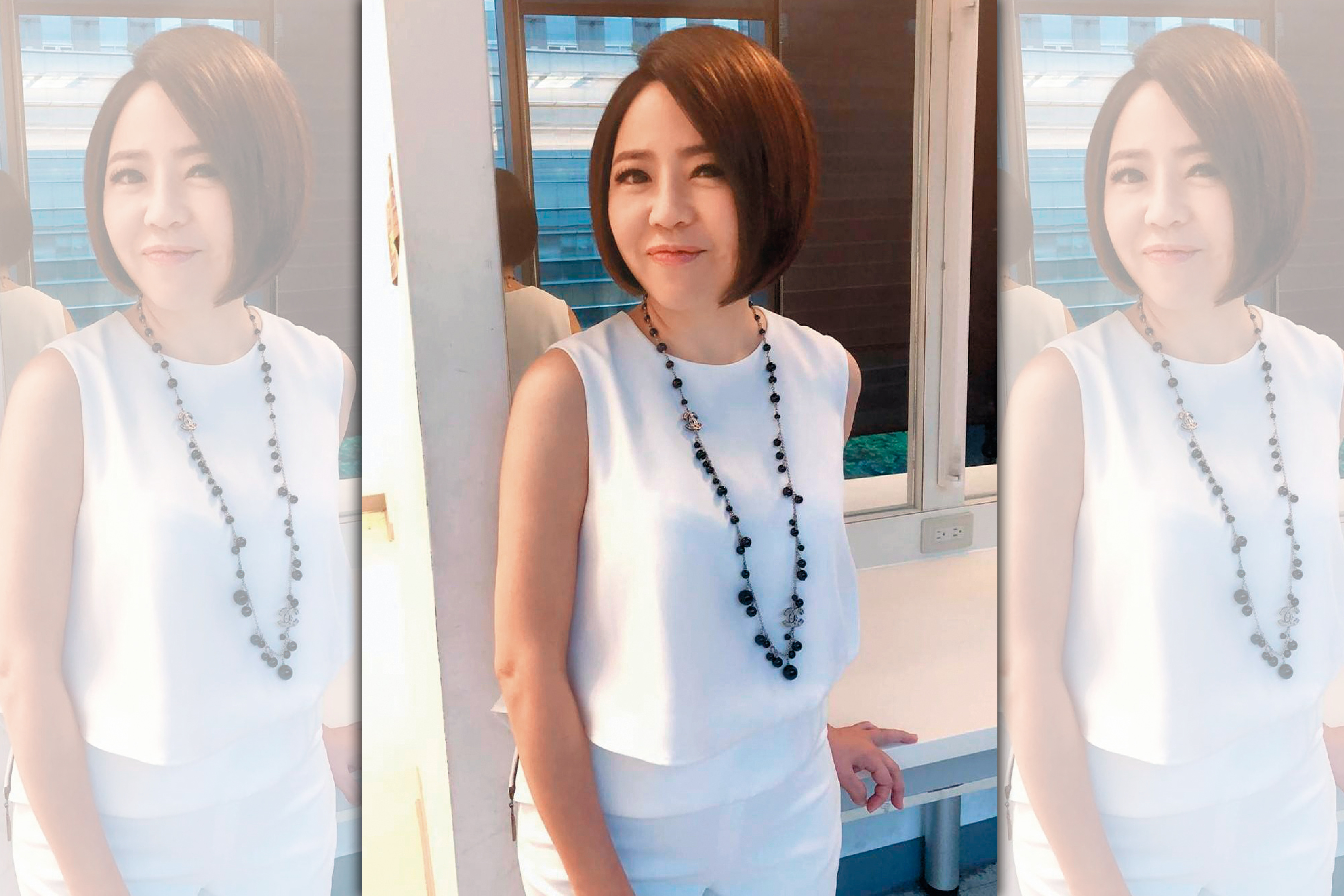 于美人雖然婚姻失敗，但對於兒女的教育毫不馬虎。（翻攝于美人臉書）