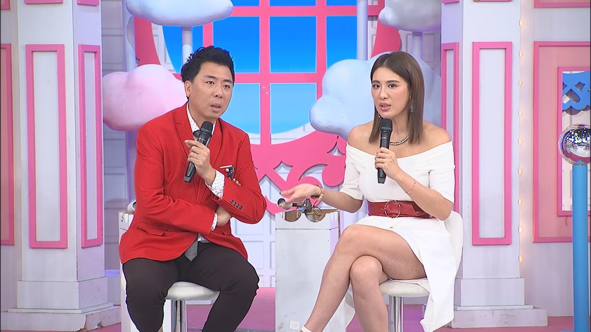《2分之一強》大談「各國女人如何搶男人」,小禎大方分享被小三挑釁過往。(東森提供)
