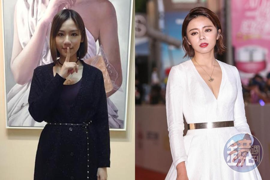 梁敏婷(左)提告的民事庭將於下週一開庭,而王瞳爸爸也幫女兒找律師,預計2人將隔空打攻防戰。(左圖翻攝自三京米分臉書)