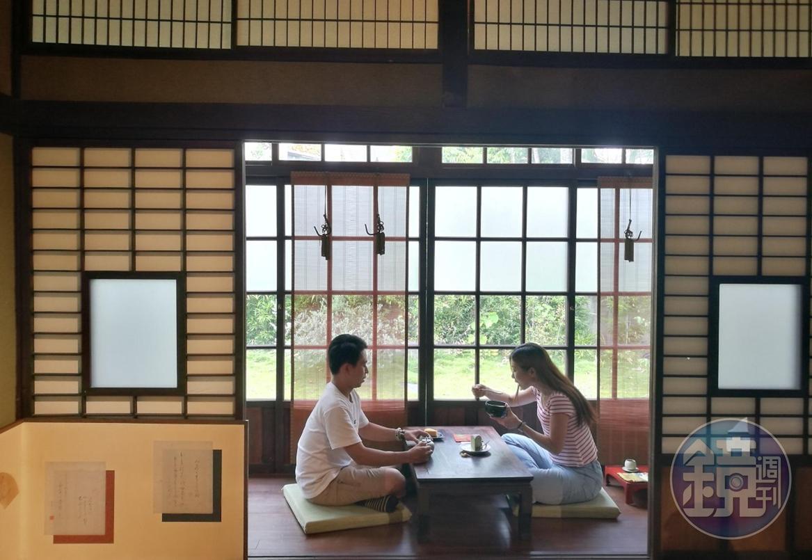 昔日日本商人本田三一的私宅,如今遊客也能在裡頭品茗休憩。