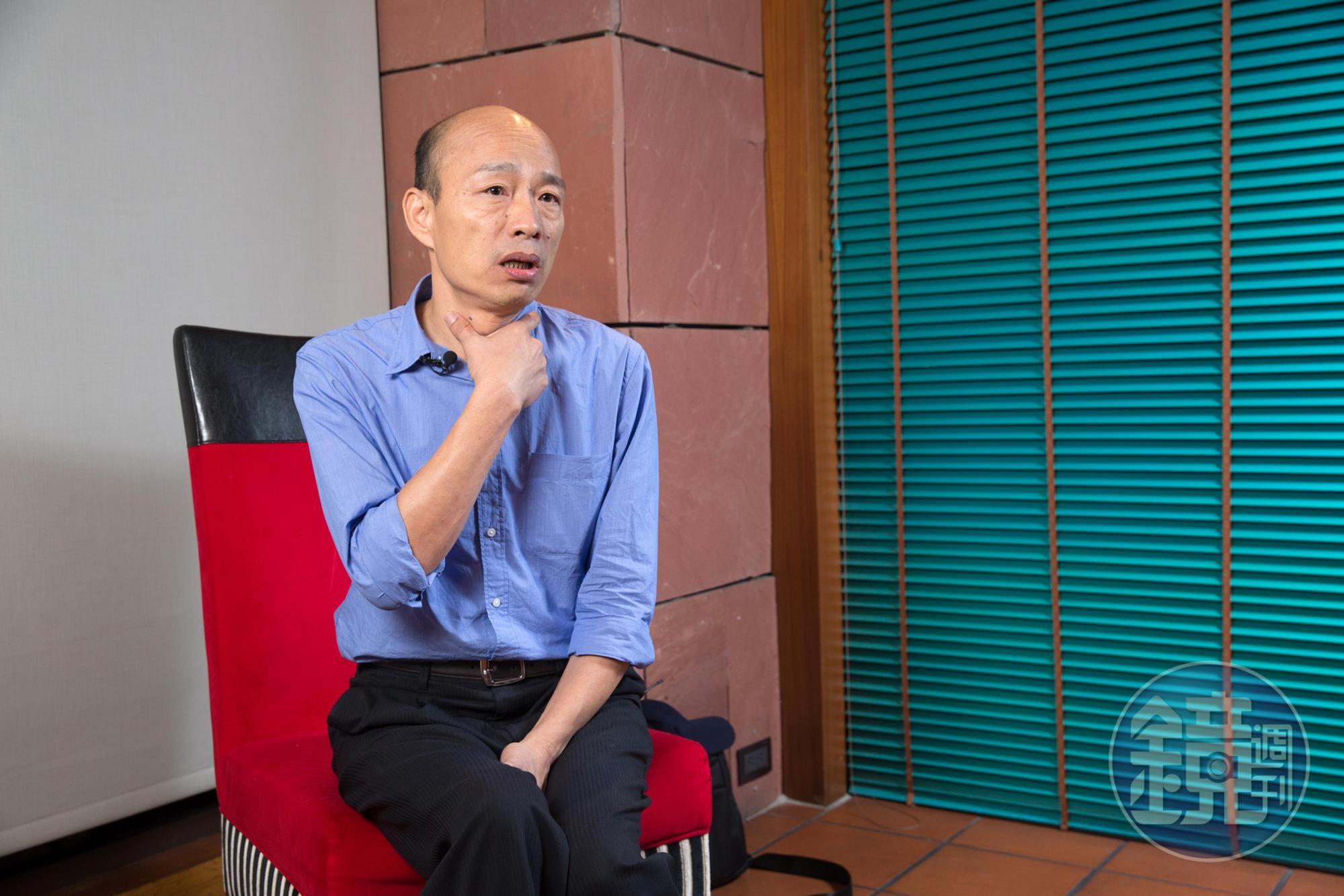 韓國瑜日前上台致辭時，跳針再講「清朝嫖妓玩女人」故事，引發各界撻伐。（本刊資料照）