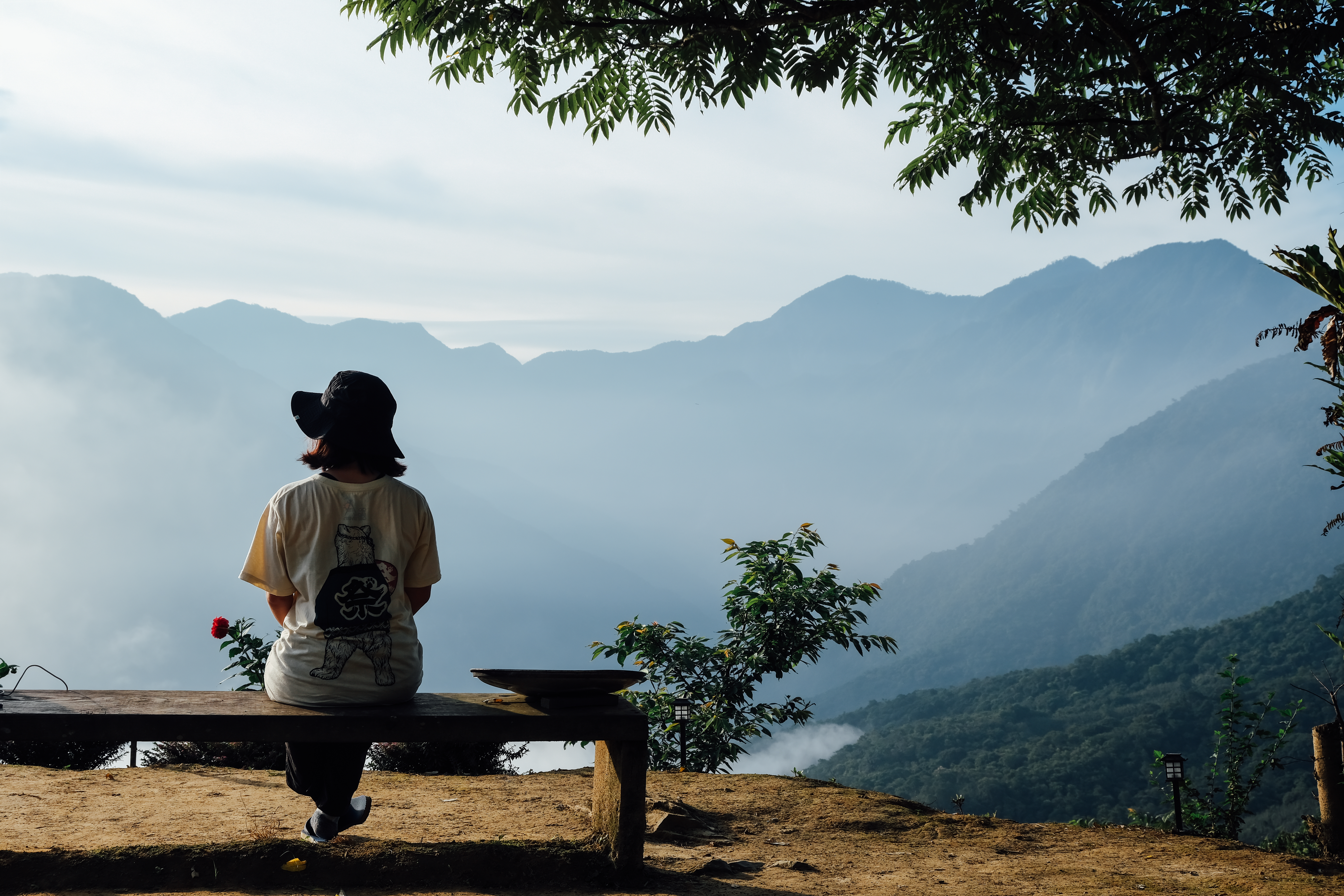 達道的家有著絕美山景。