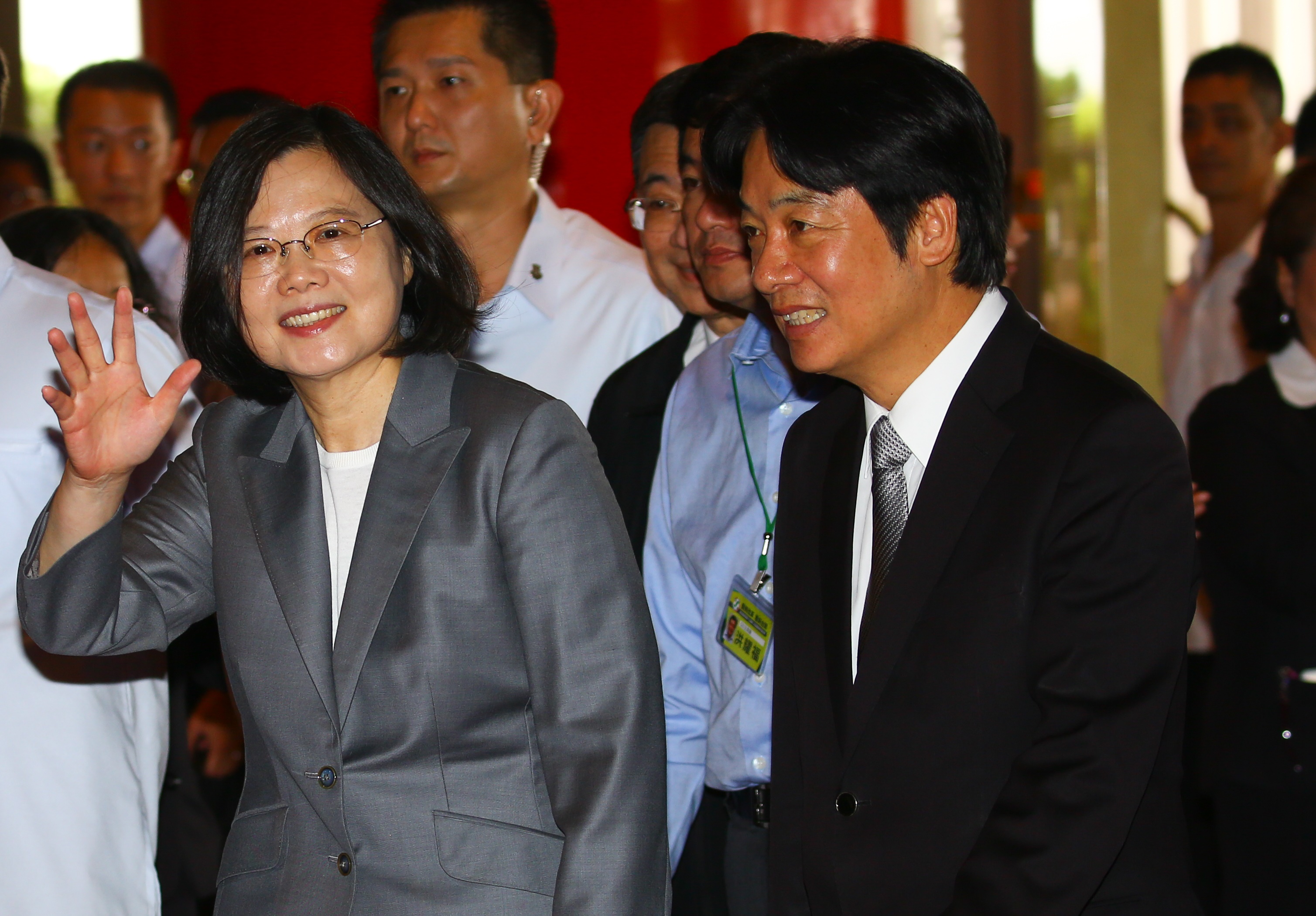 總統蔡英文與前行政院長賴清德本週六在台南可望合體，圖為資料照。