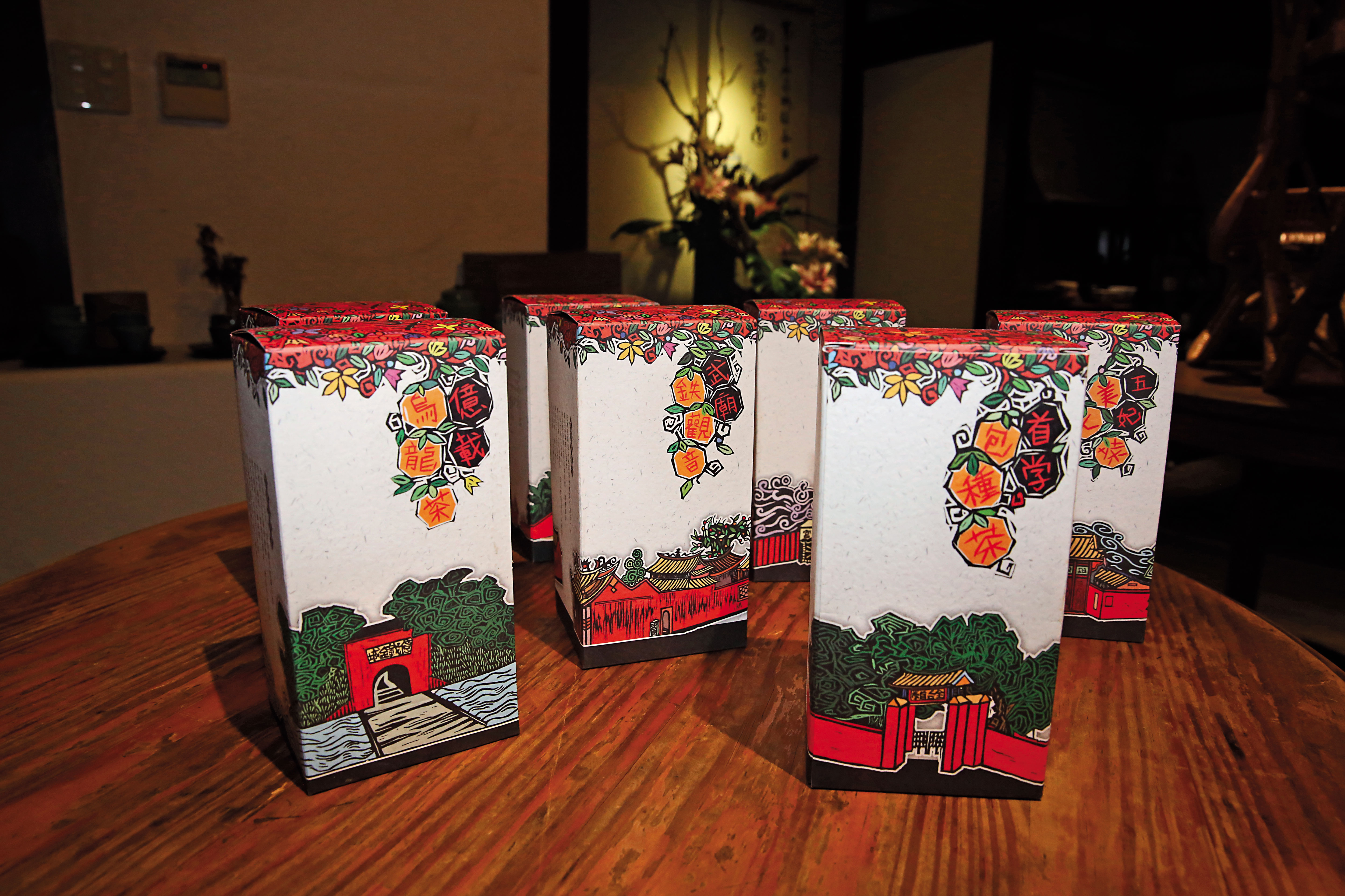 葉東泰用七款茶葉詮釋臺南眾多「古蹟群」。