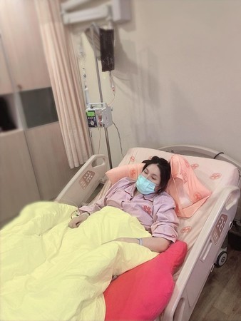 余苑綺癌症復發，目前在榮總接受治療。（翻攝自余祥銓臉書）